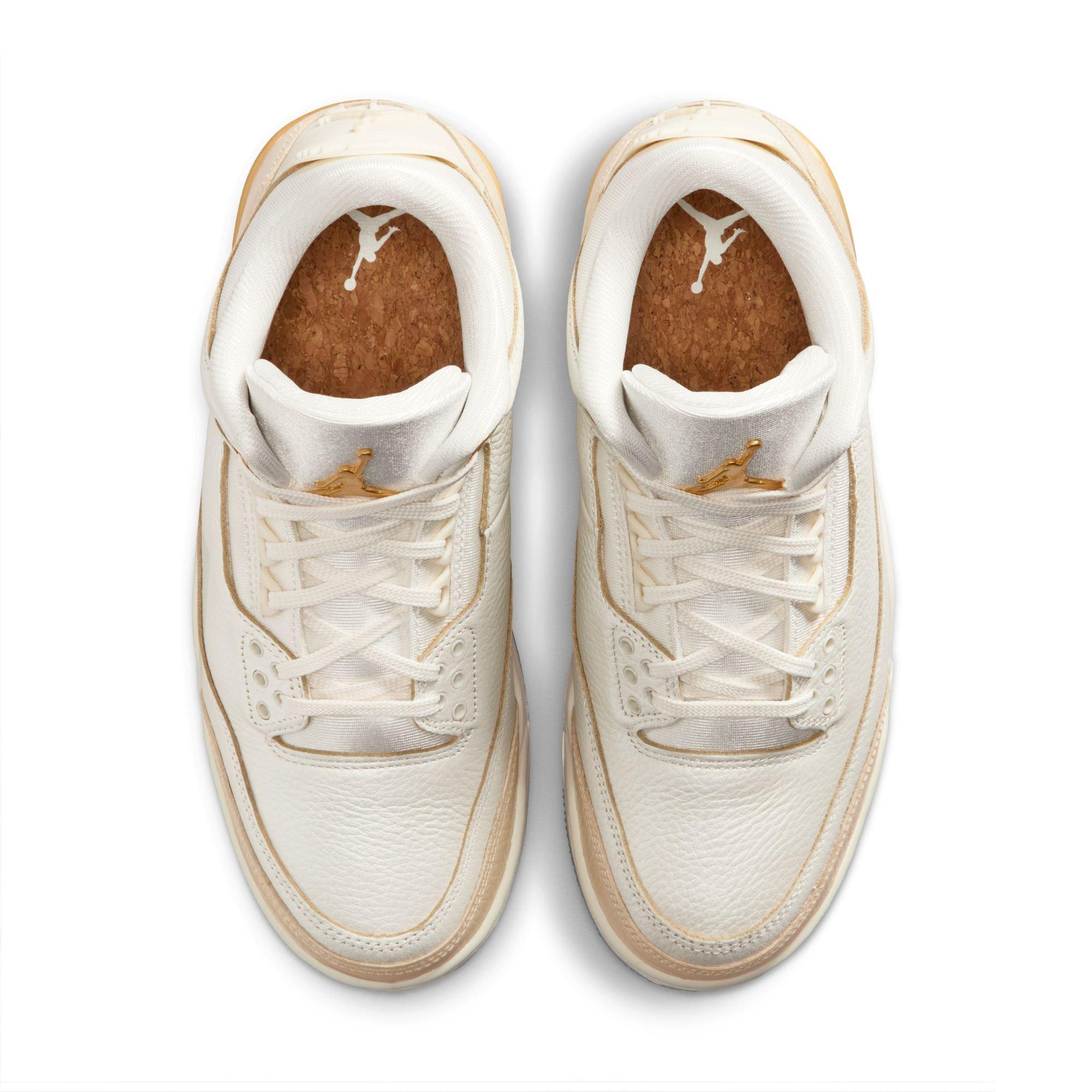 Jordan 3 Retro "Sail and Pale Ivory" Top Side of Shoe