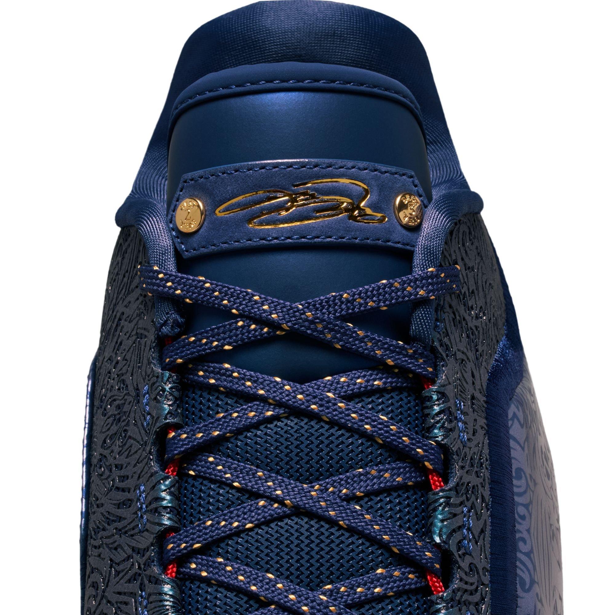 Nike LeBron XXIII "Green with Envy" lace detail