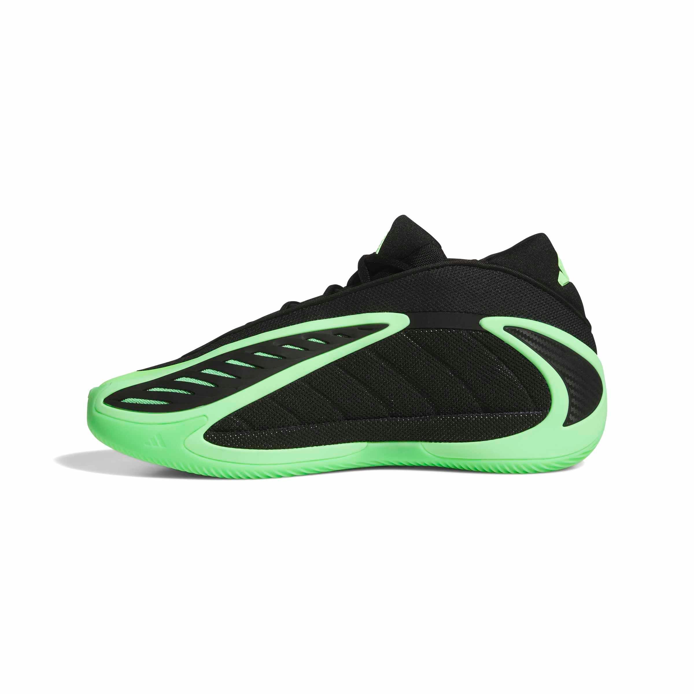 adidas Anthony Edwards 2 "Glow Green" left view of shoe