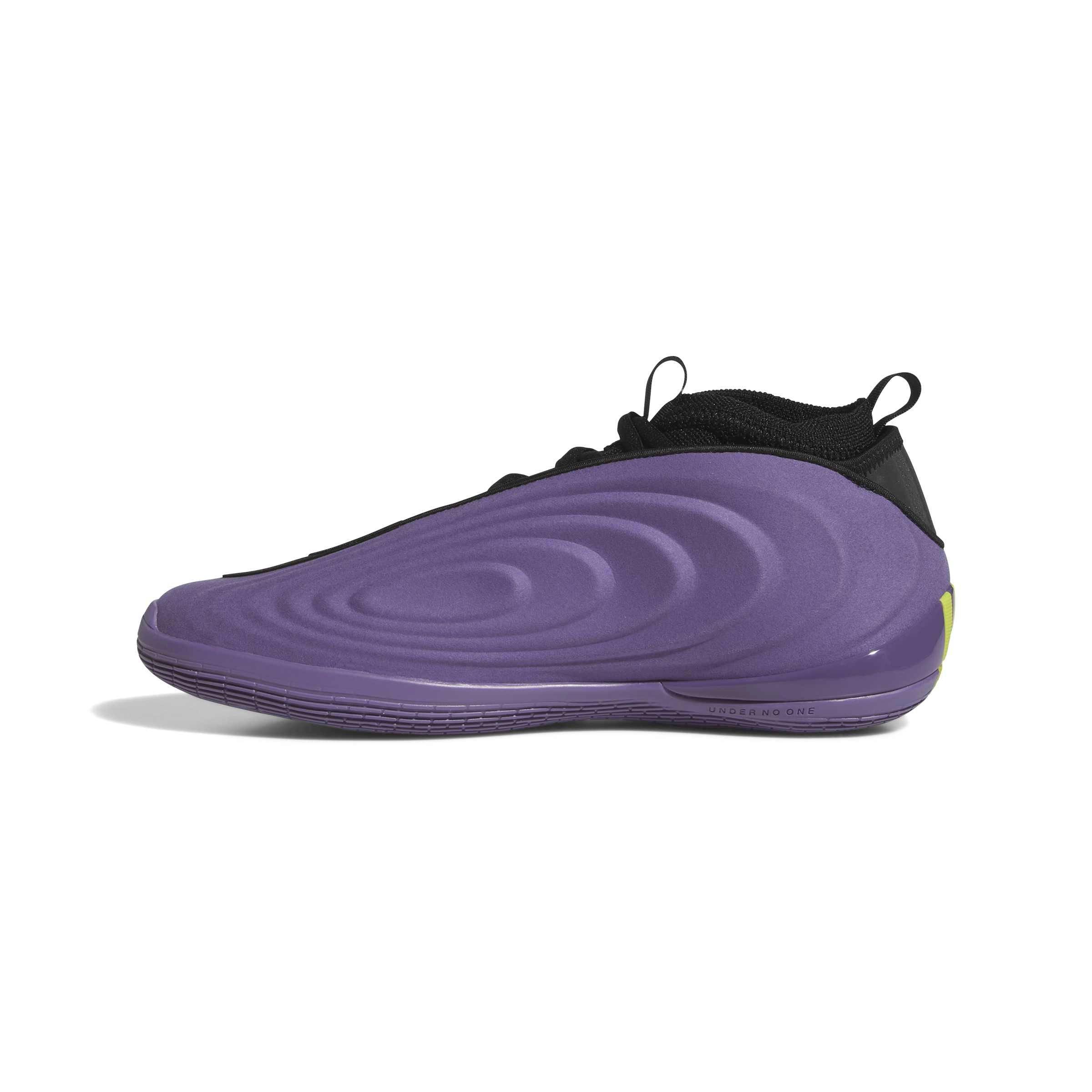adidas Harden X "Tech Purple" left view of shoe