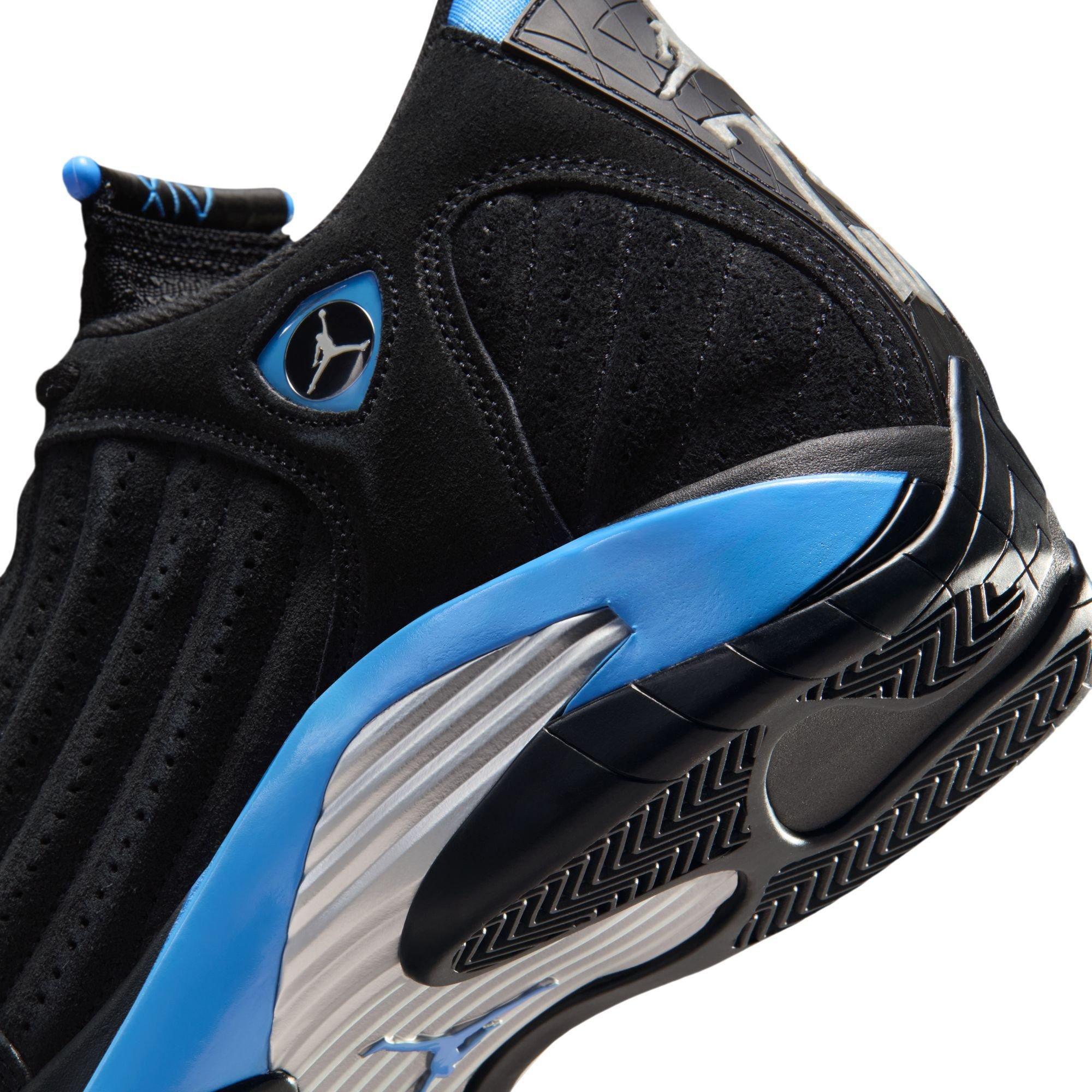Jordan 14 Retro "University Blue" heel detail