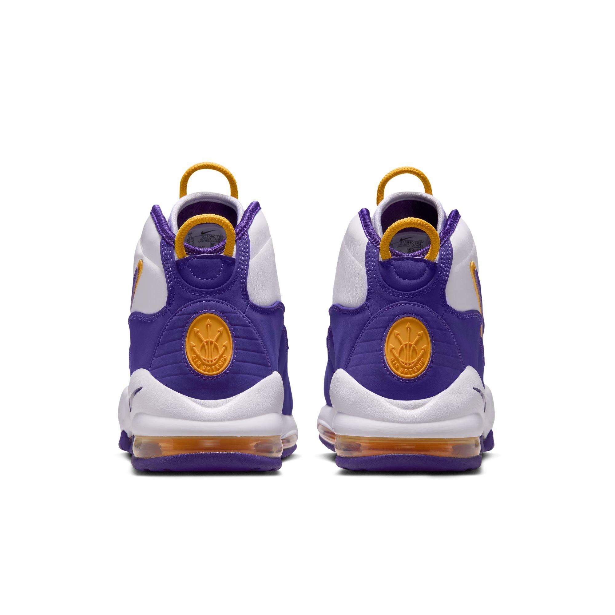 Nike Air Max Uptempo "Lakers" Back of Shoe
