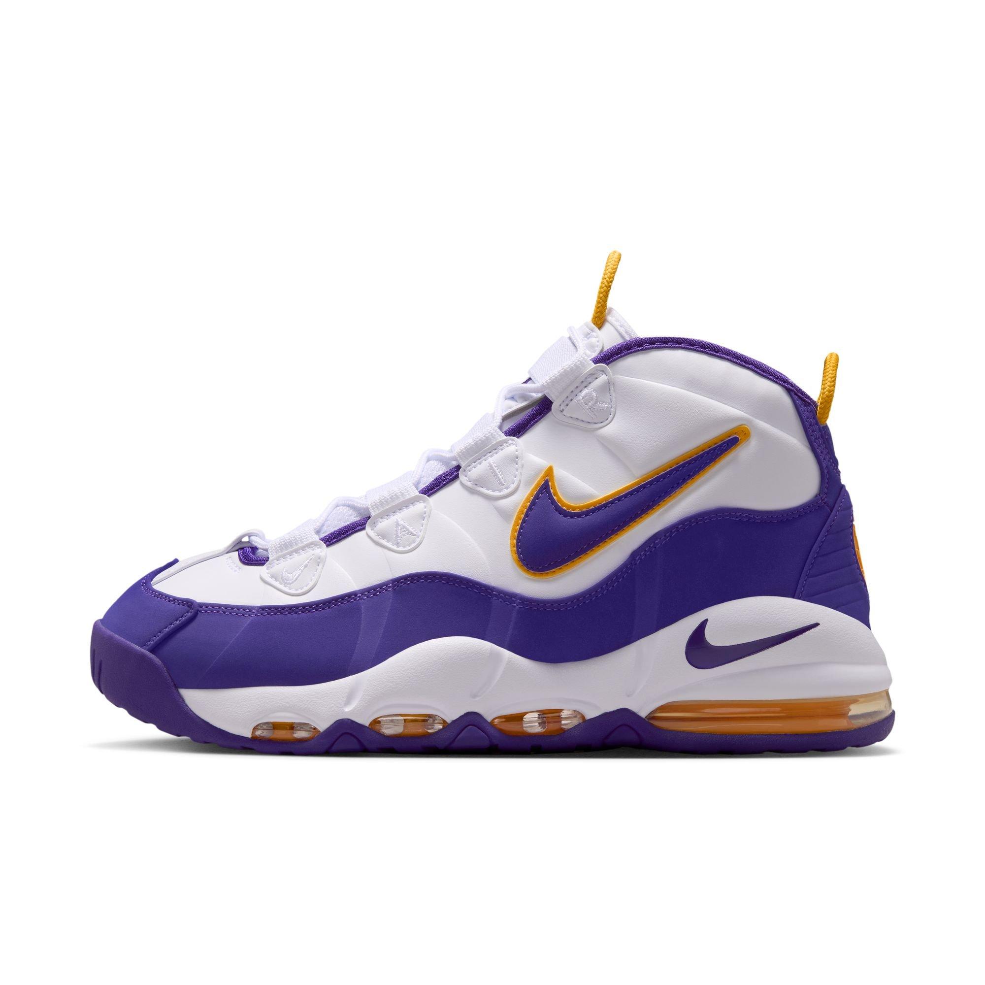 Nike Air Max Uptempo "Lakers" Side View of Shoe