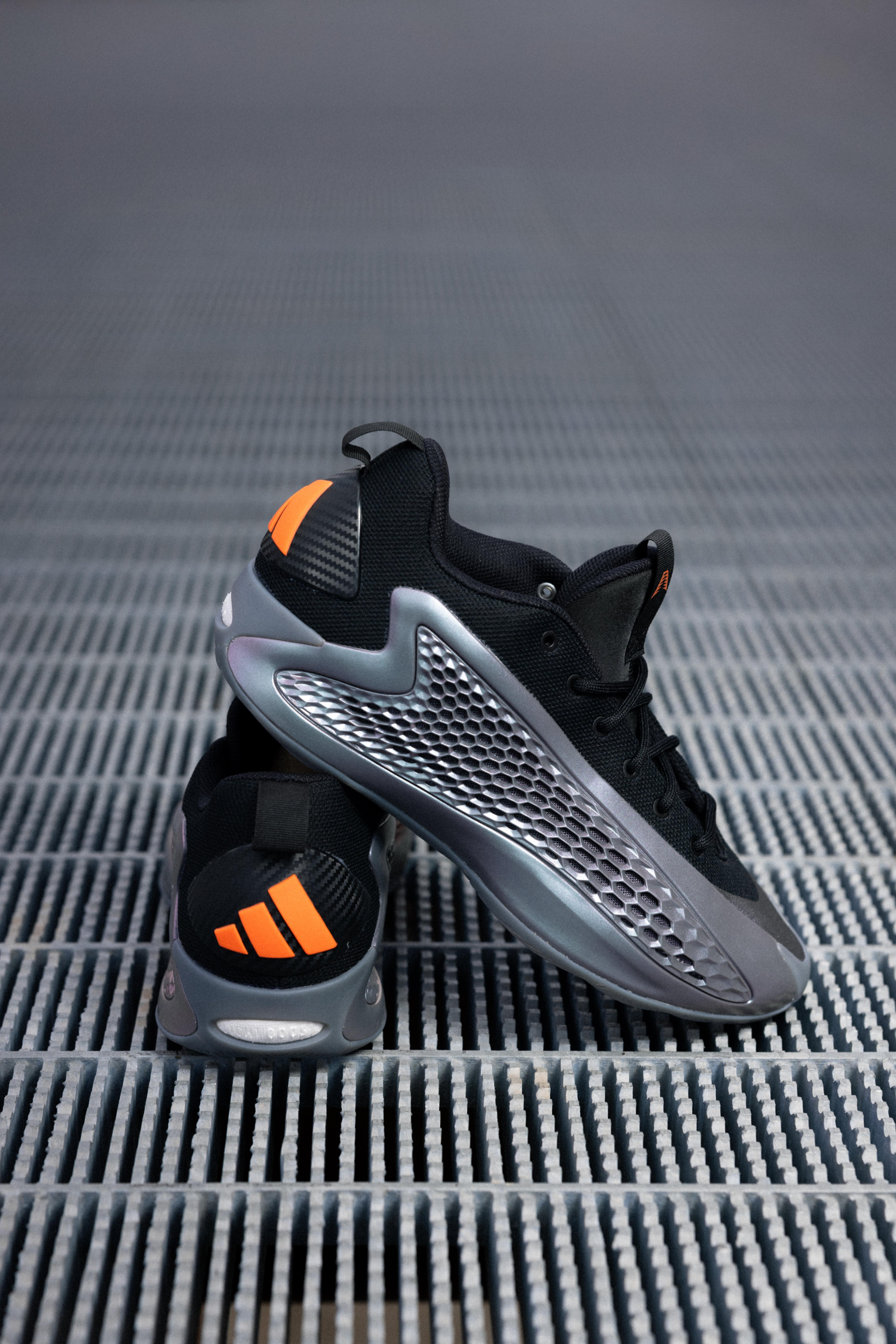 adidas Anthony Edwards 1 "Iron Metallic" Side and Heel