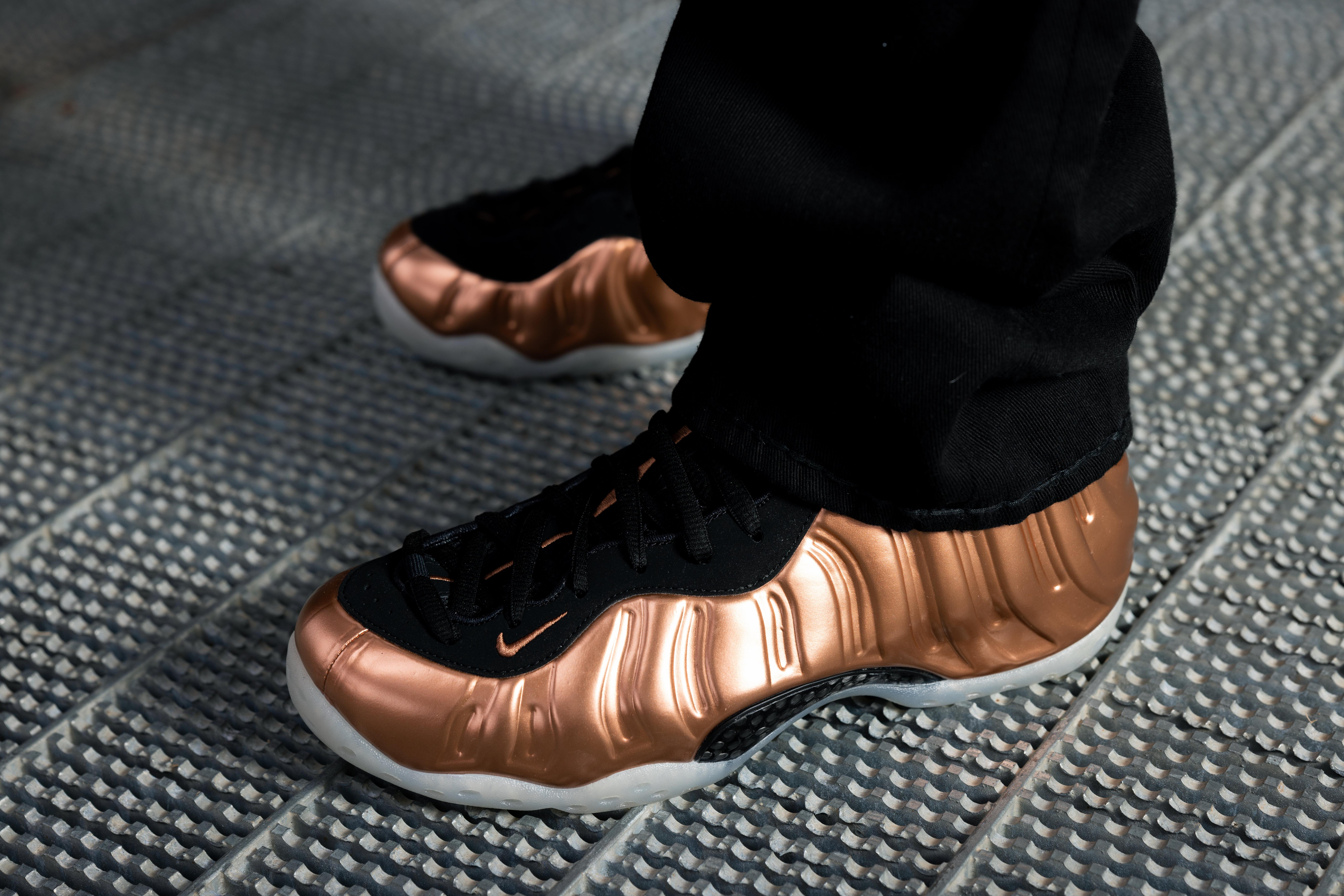 Nike Air Foamposite One "Metallic Copper" Left Shoe Side Profile