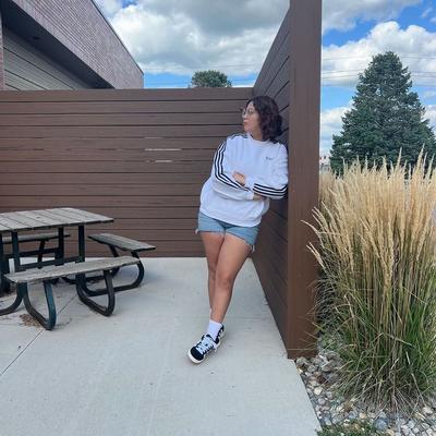 adidas Crew Sweatshirt and adidas Sneakers