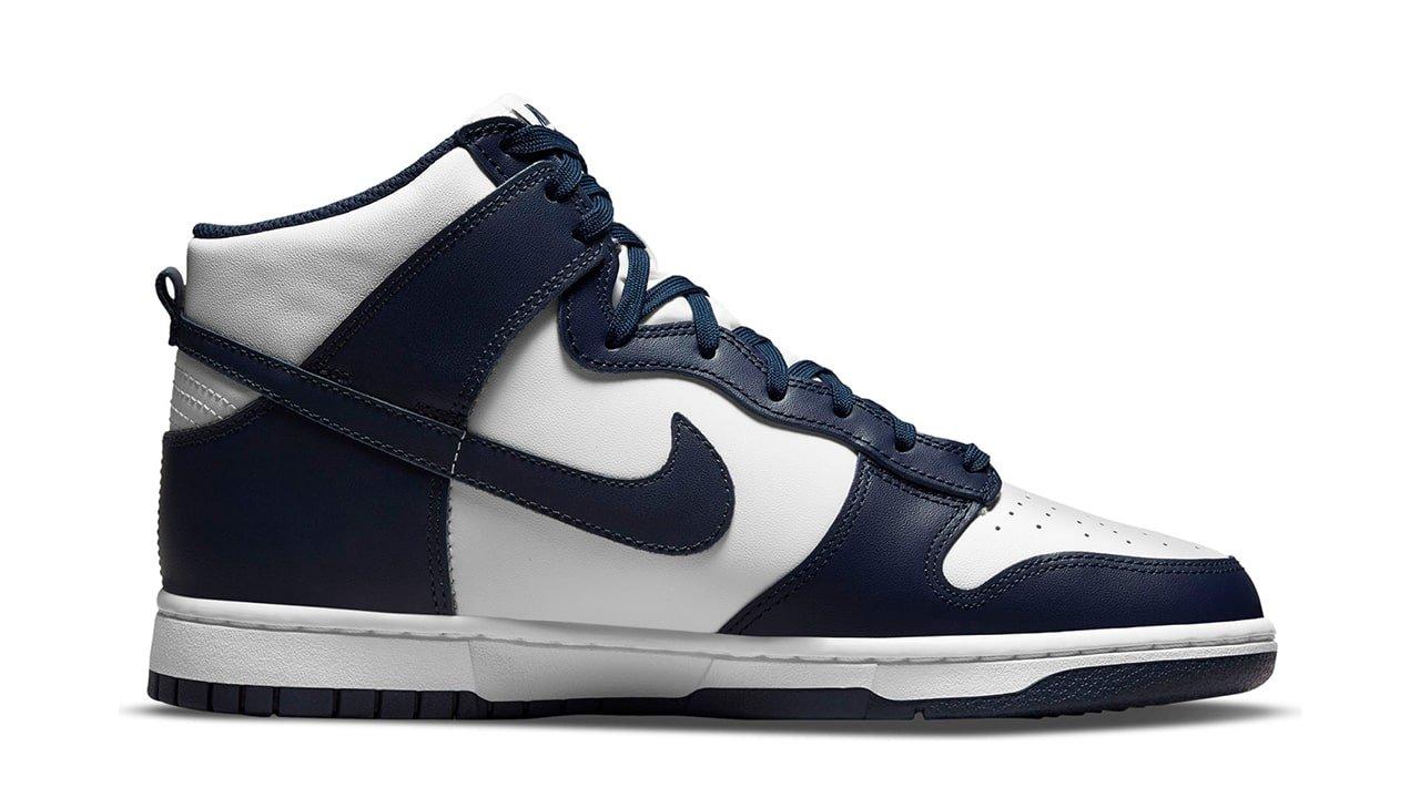 Sleek Navy High-Top Sneakers : nike dunk high 1