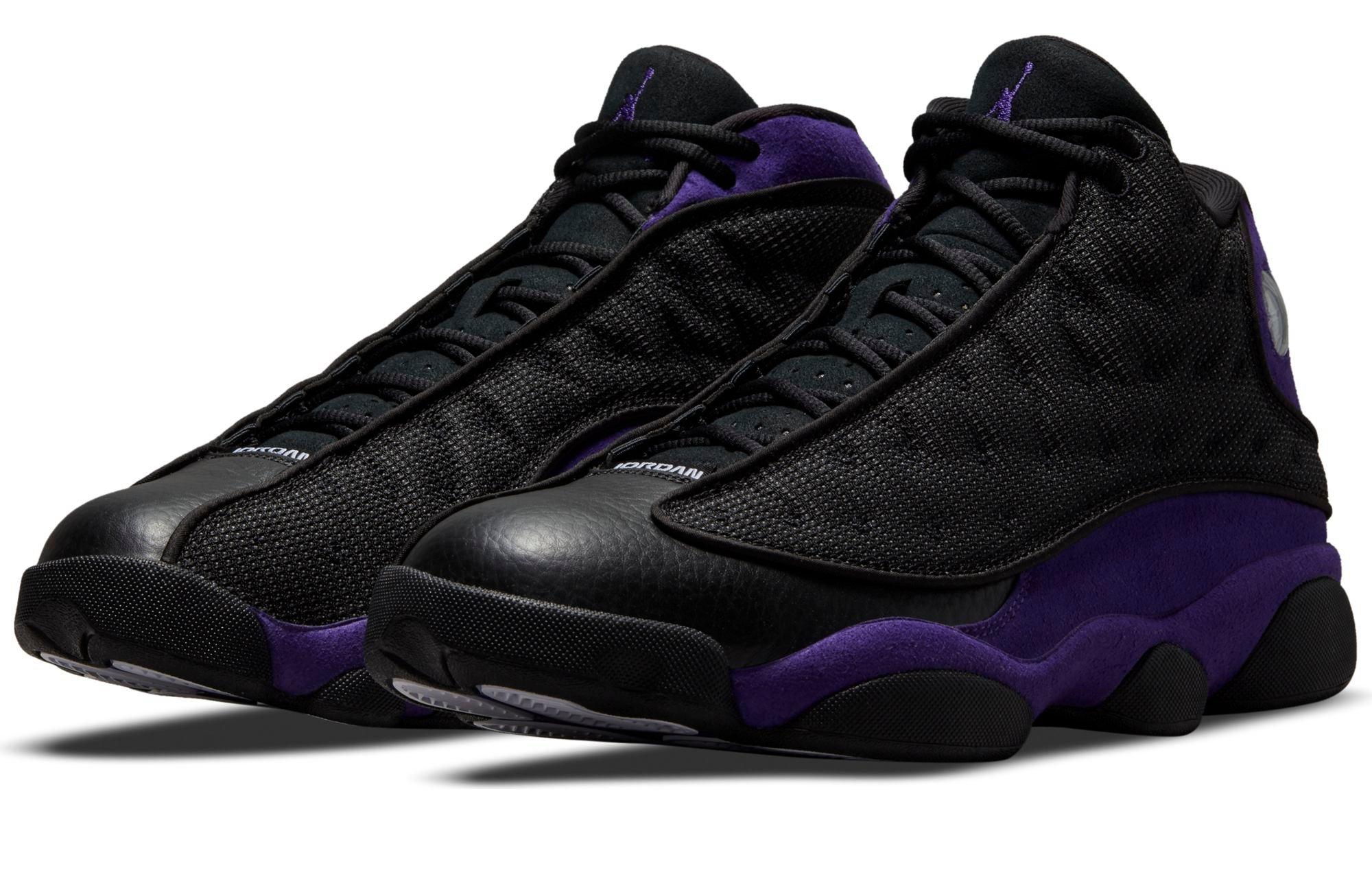 Sneakers Release – Jordan 13 Retro “Black/Court Purple/White” Men's Kids' Shoes 1/8