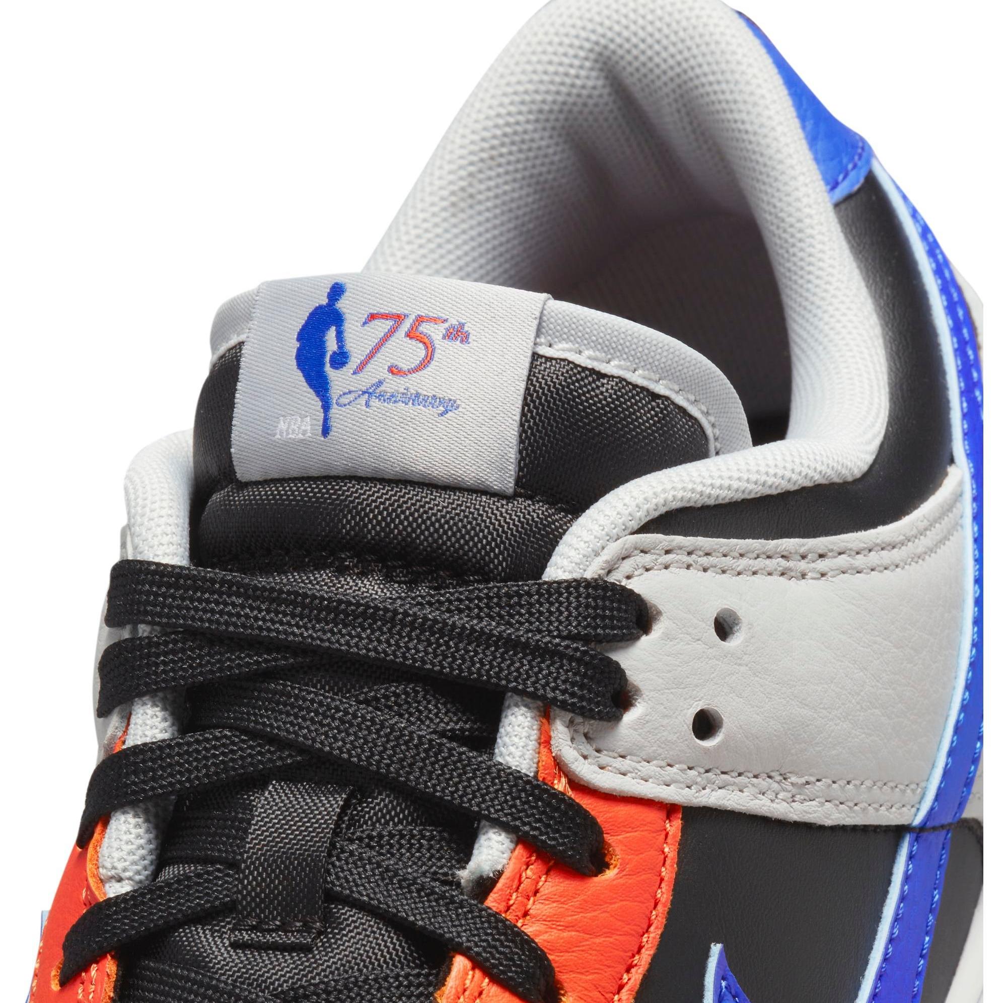 Sneakers Release – Nike Dunk Low Retro EMB “Knicks”  Black/Racer Blue/Grey Fog Men’s Shoe Launching 2/1