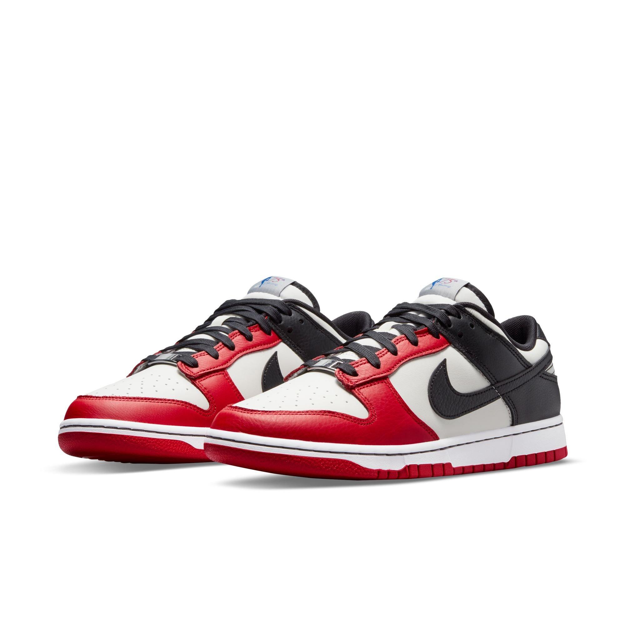 dunks red white black