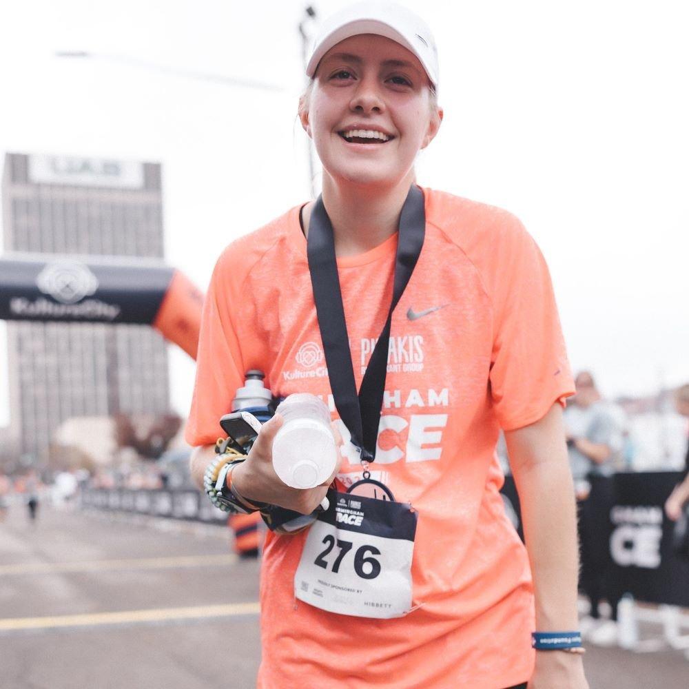 Adrienne Bunn with metal after KultureCity Race