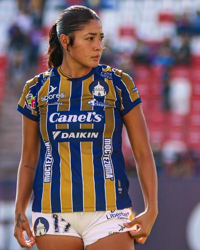 woman on soccer field