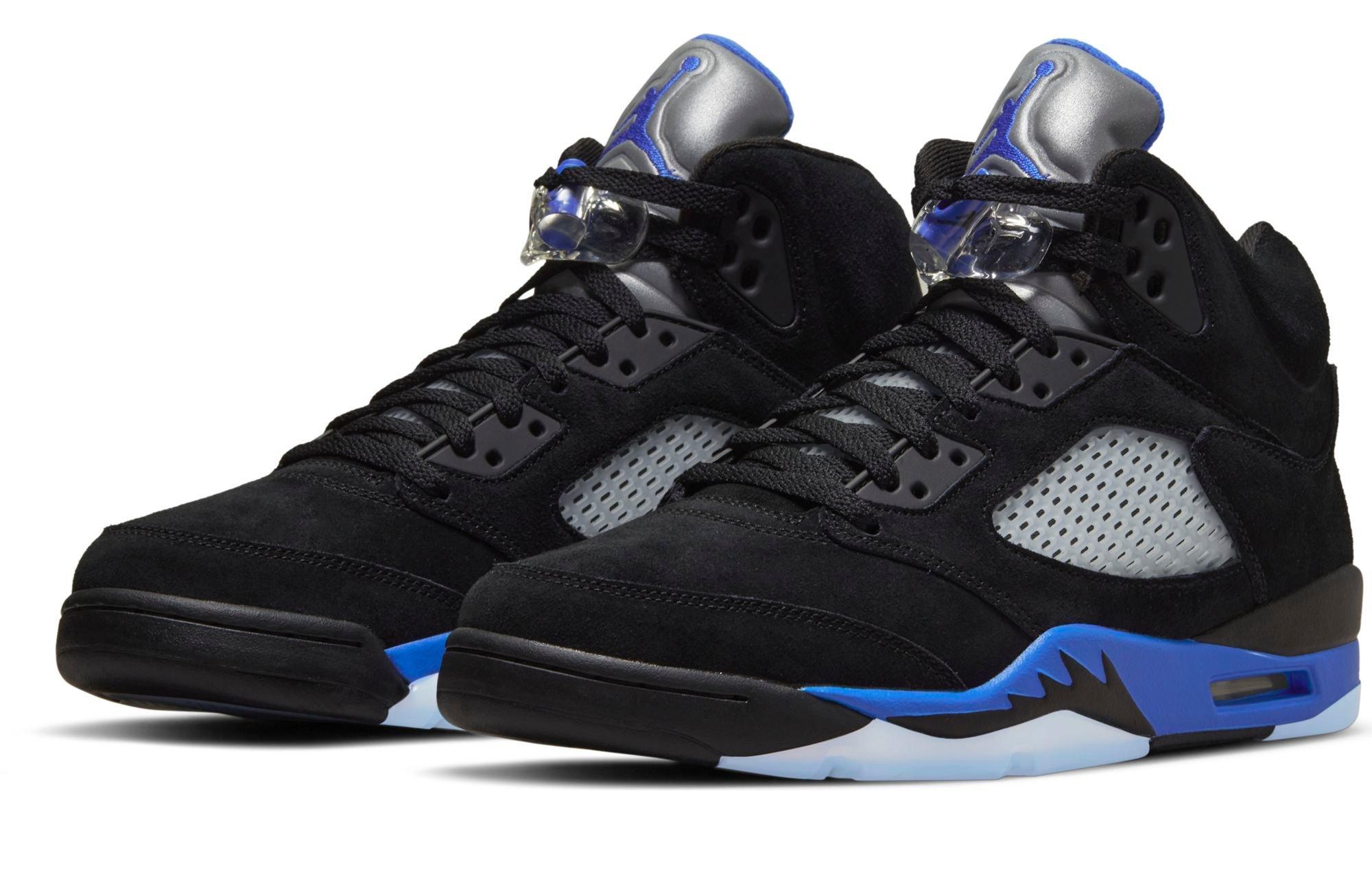 Sneakers Release – Jordan 5 Retro “Black/Racer Blue/Reflect  Silver” Men’s & Kids’ Shoe Launching 2/12￼