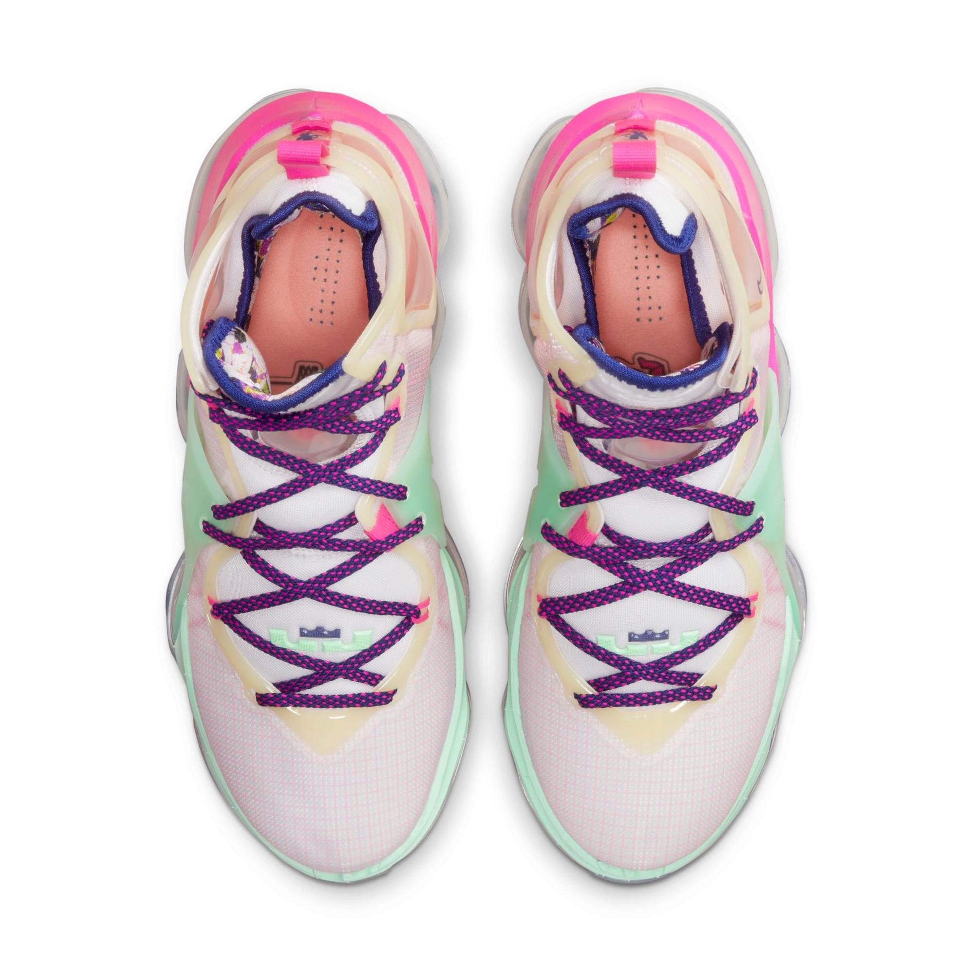 Nike LeBron 19 "Multicolor" Men's Basketball Shoe top view