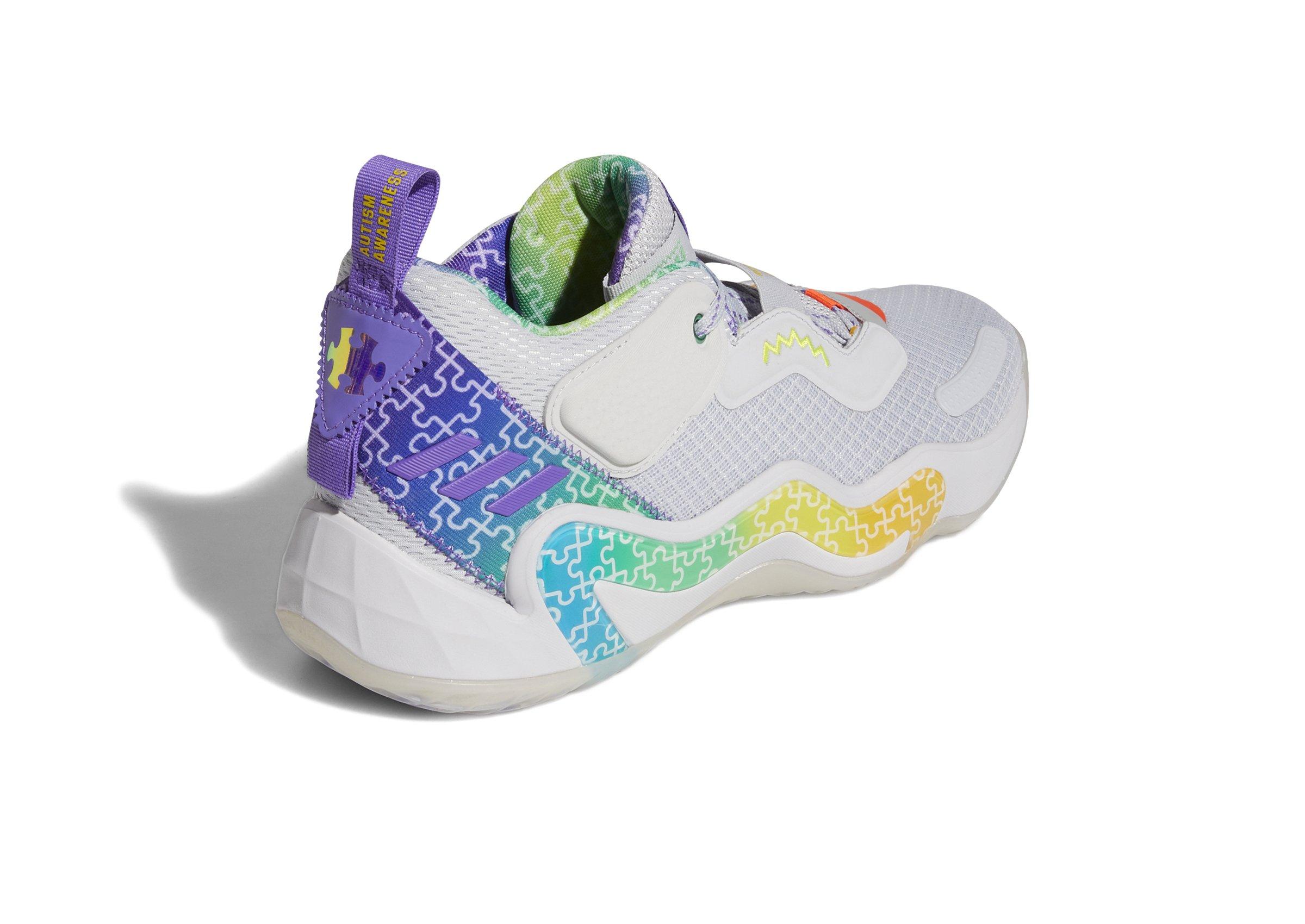 adidas D.O.N. Issue #3 "Clear Grey/Multi-Color" Men's basketball shoe side