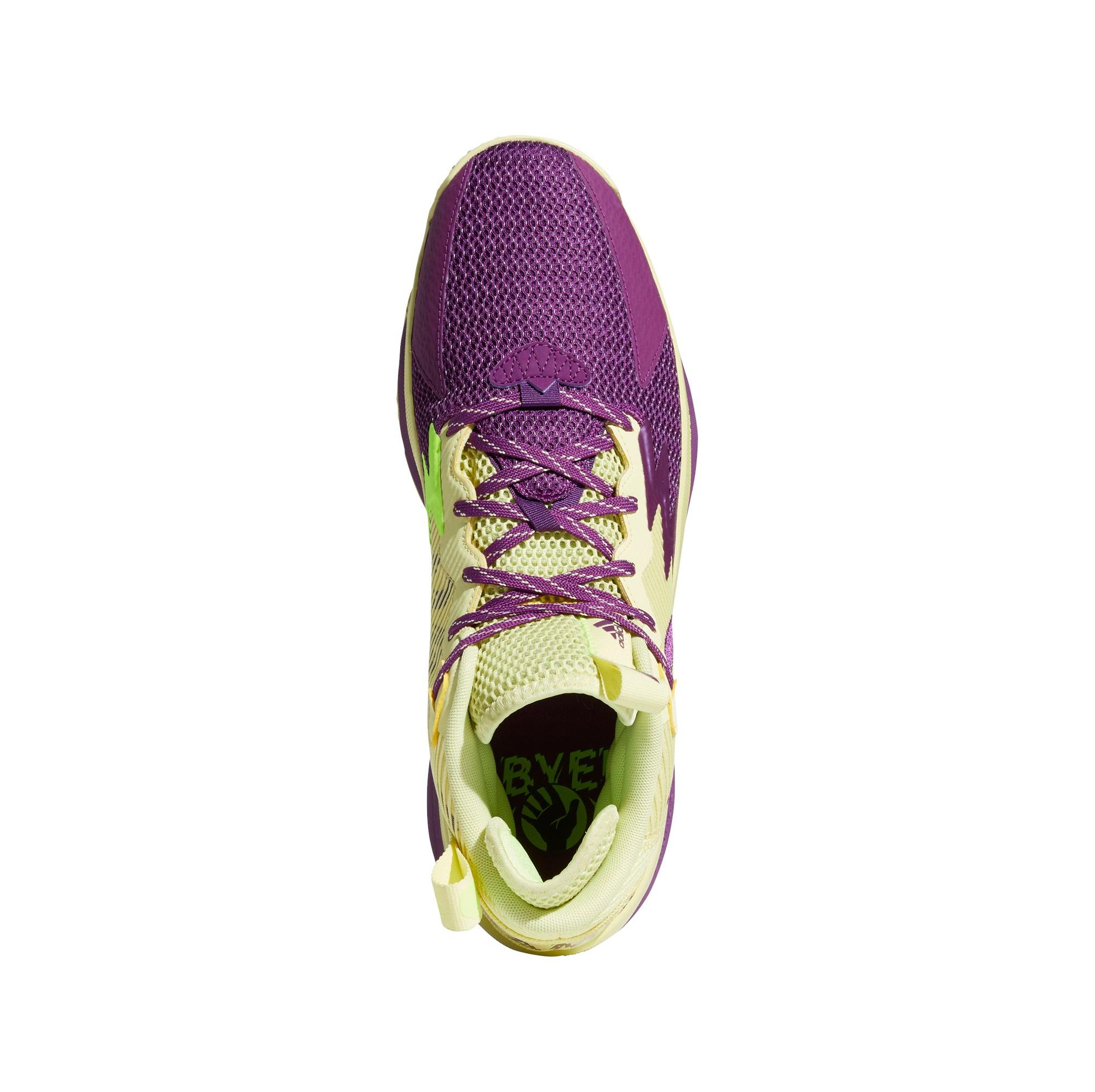 Purple and lime green on sale shoes