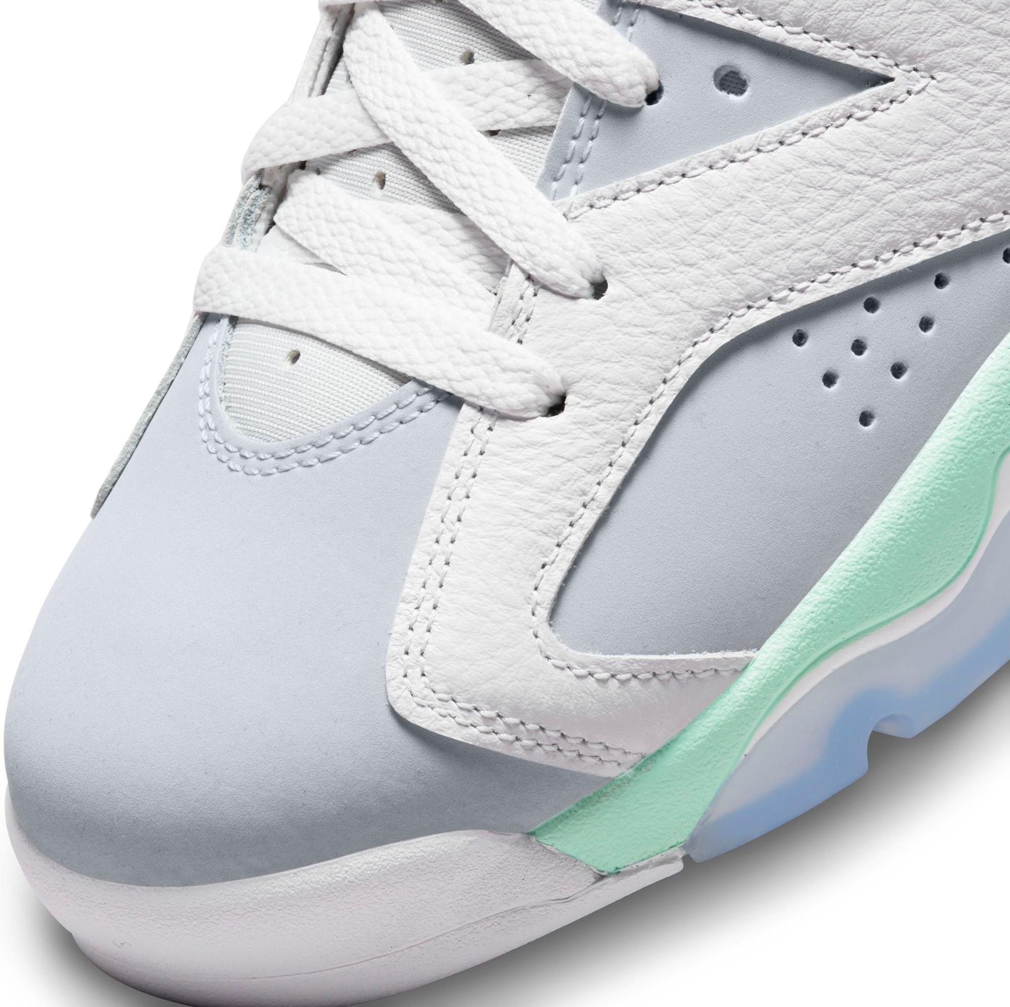 Grey and mint hot sale green jordans