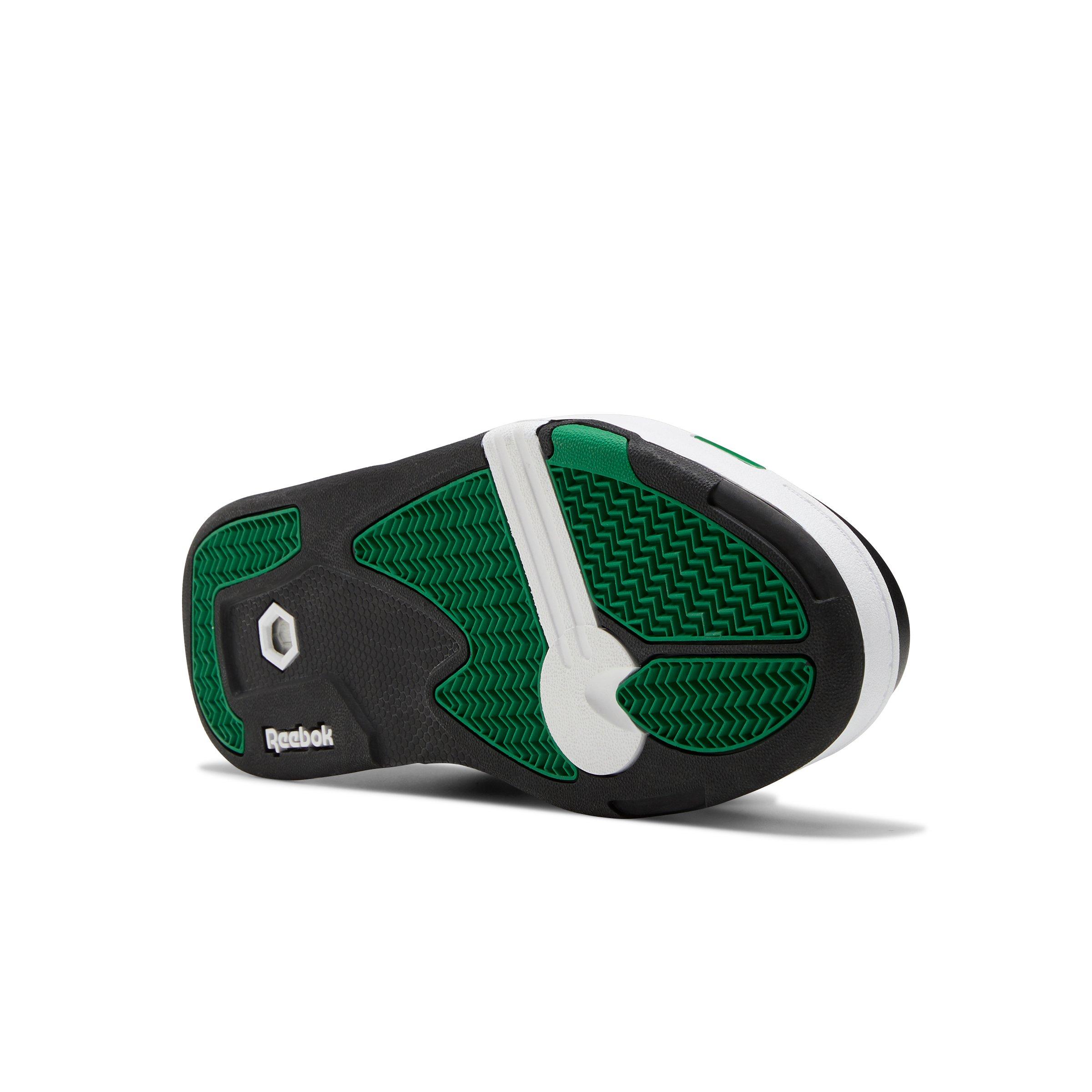 black and green reebok