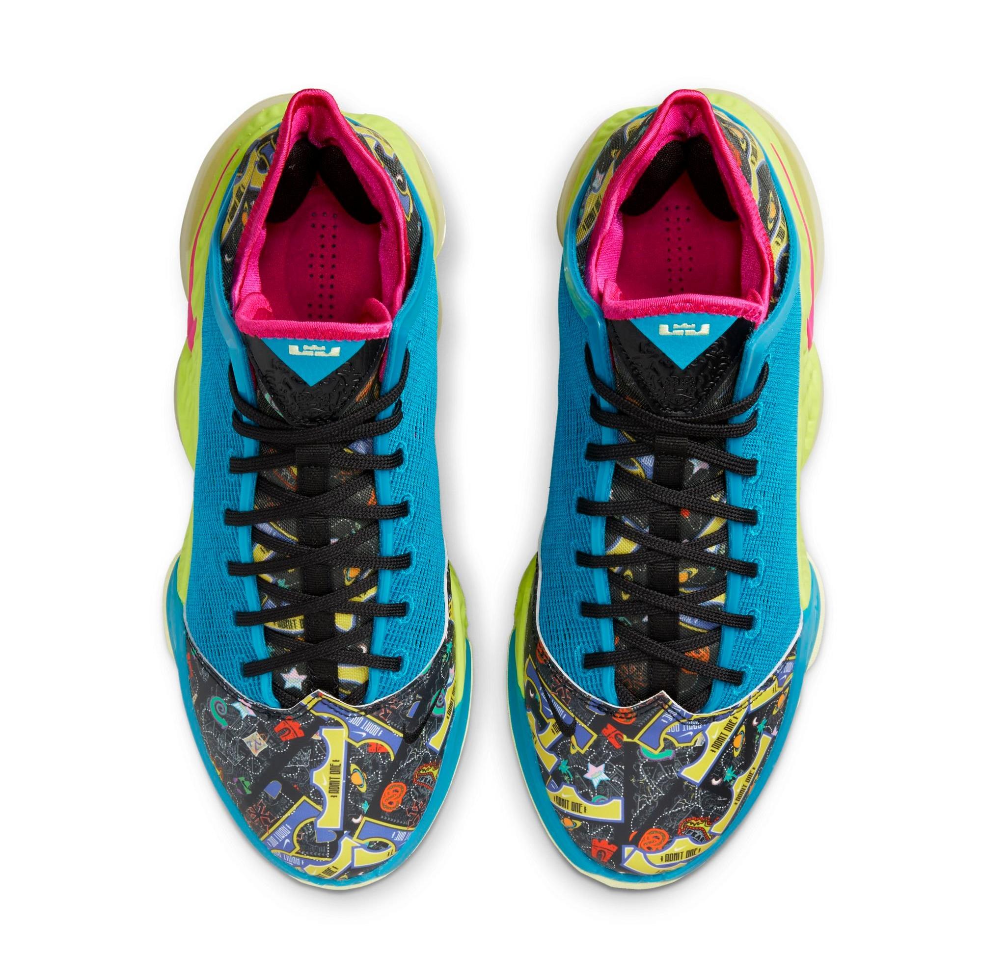 Nike LeBron 19 Low "Doll/Light Bordeaux/Iris Whisper" men's basketball sneaker above
