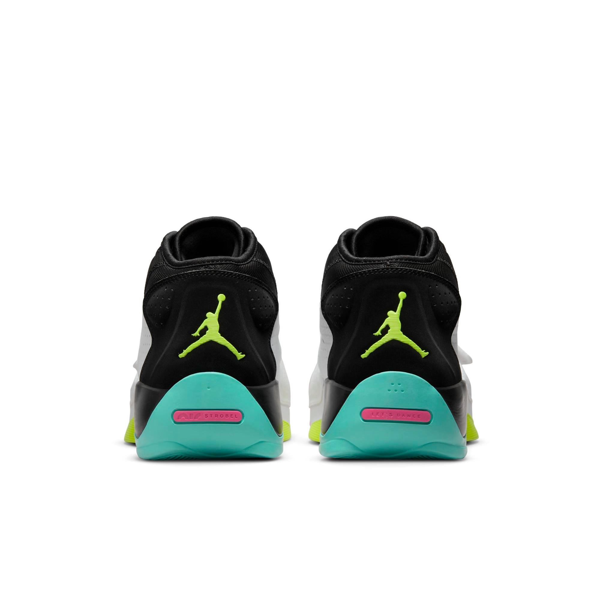 Jordan Zion 2 "White/Volt/Black" Men's & Kids' shoe heel