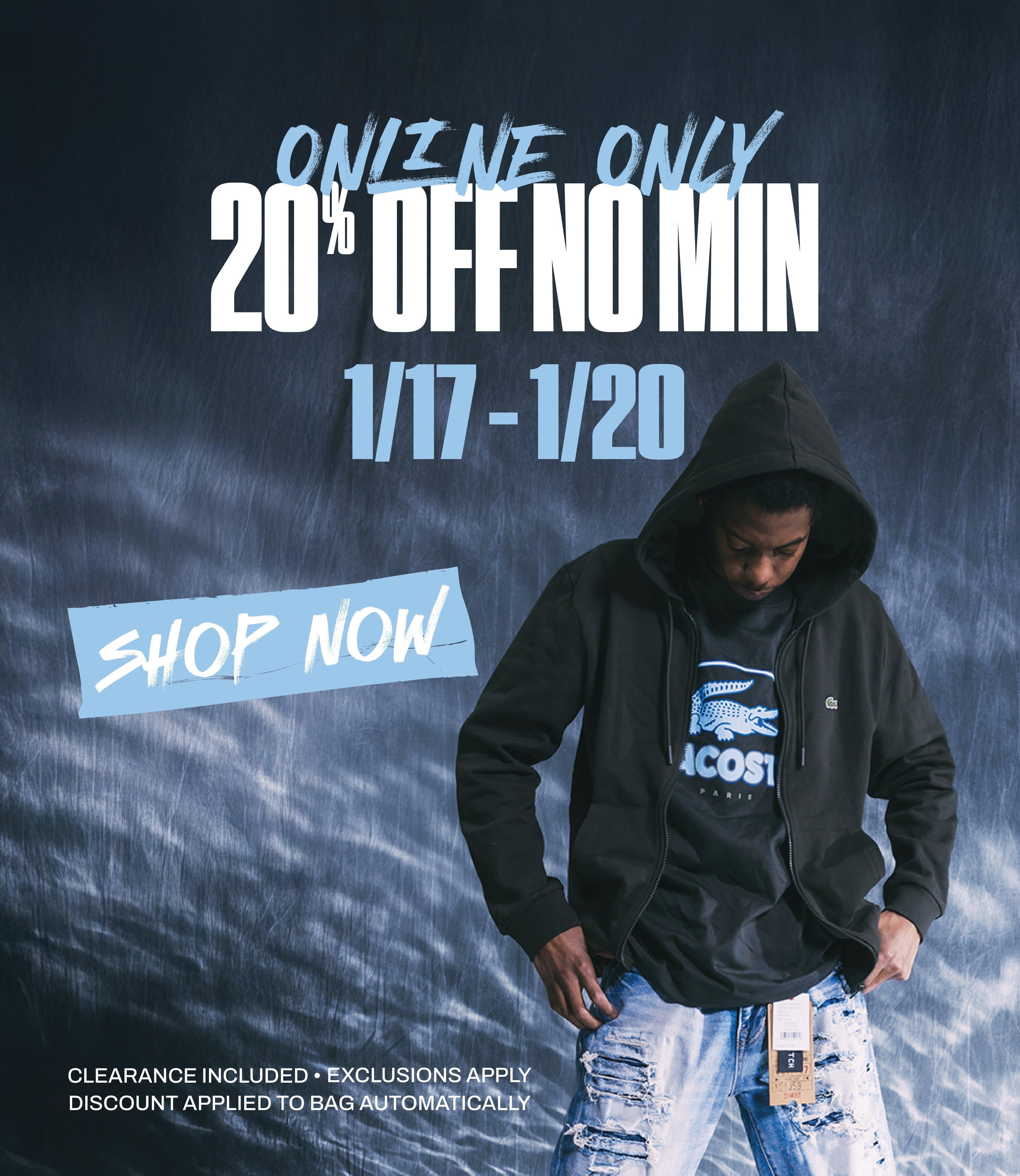 20% Off (No Minimum)