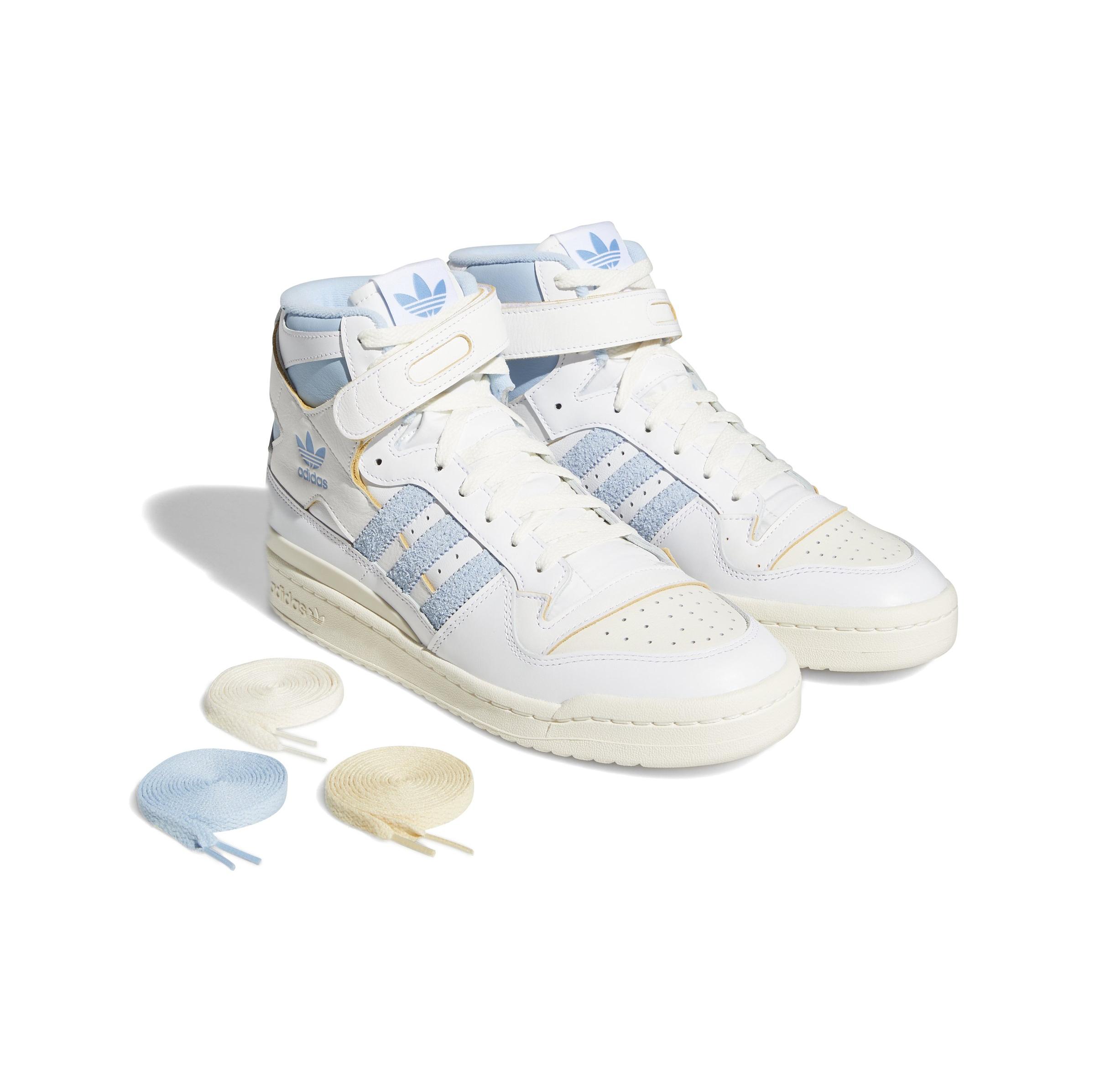 adidas Forum 84 High "White/Off-White/Clear Sky" Men's Shoe with laces