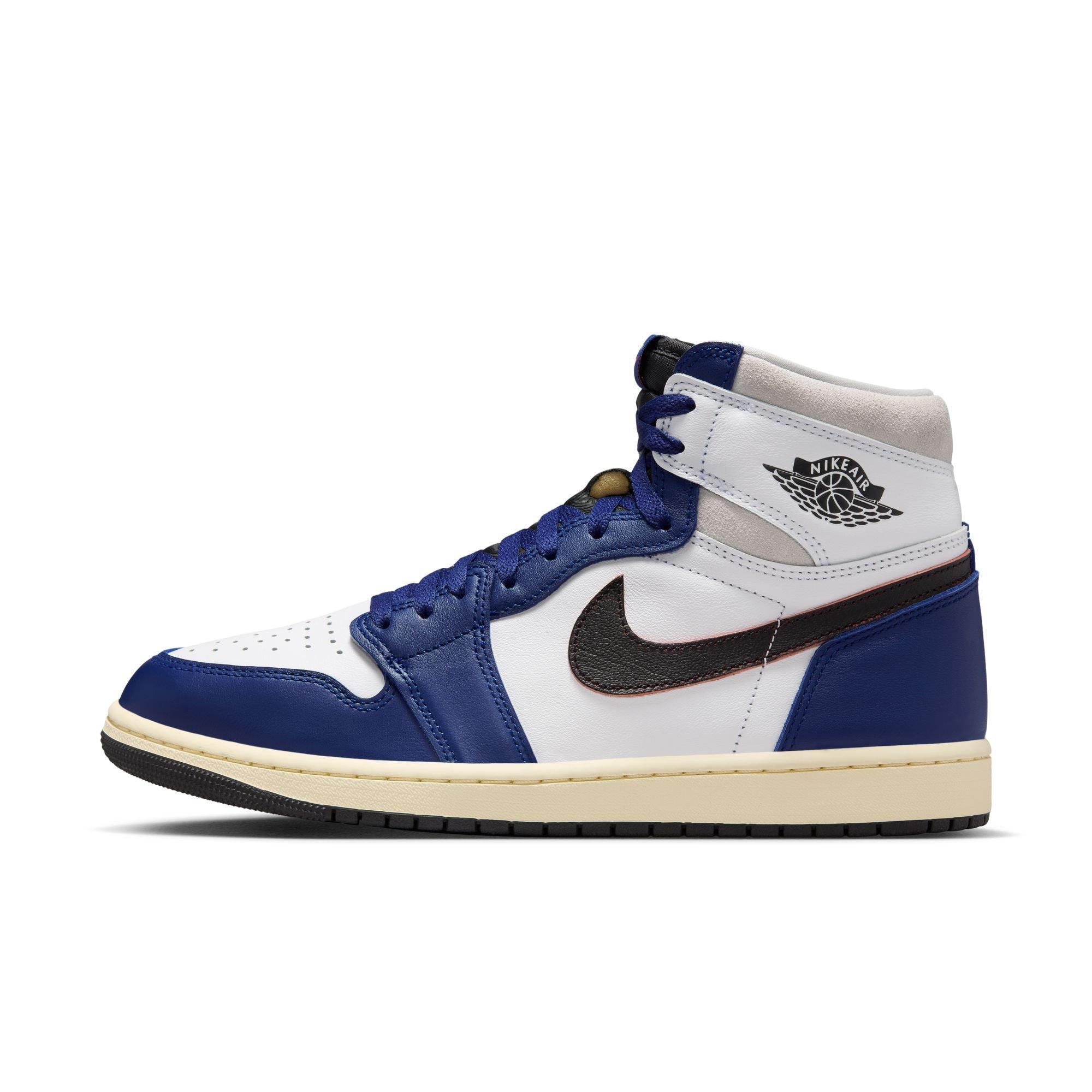 Air Jordan 1 High OG Rare Air “Deep Royal Blue” Side View of Shoe
