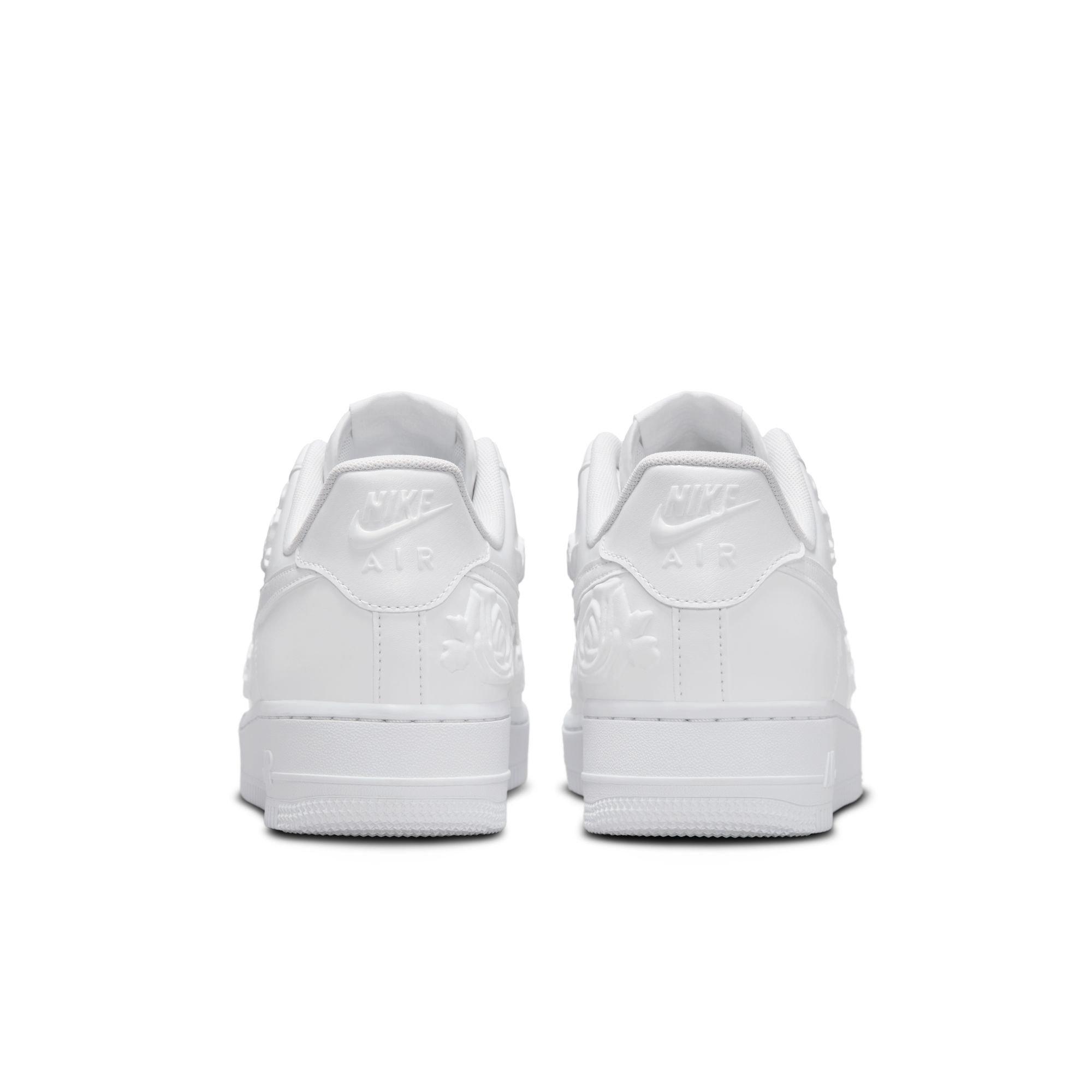  Nike Air Force 1 '07 "White Roses" Women's Shoe Heel Detail