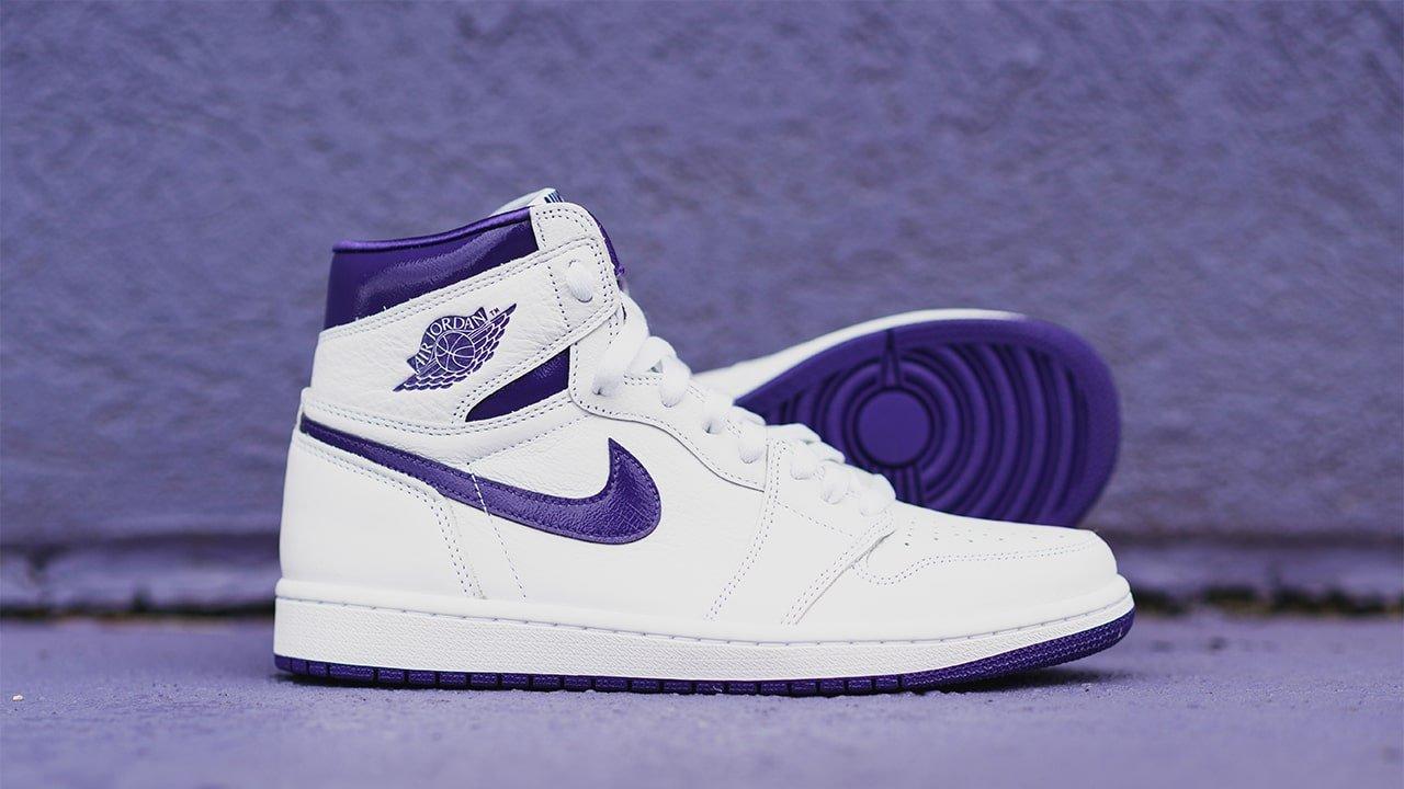 air jordan 1 court purple mid Women's Shoe