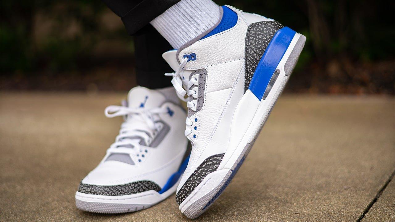 Sneakers Release Air Jordan 3 “Racer Blue” Men's & Kids' Shoe 7/10