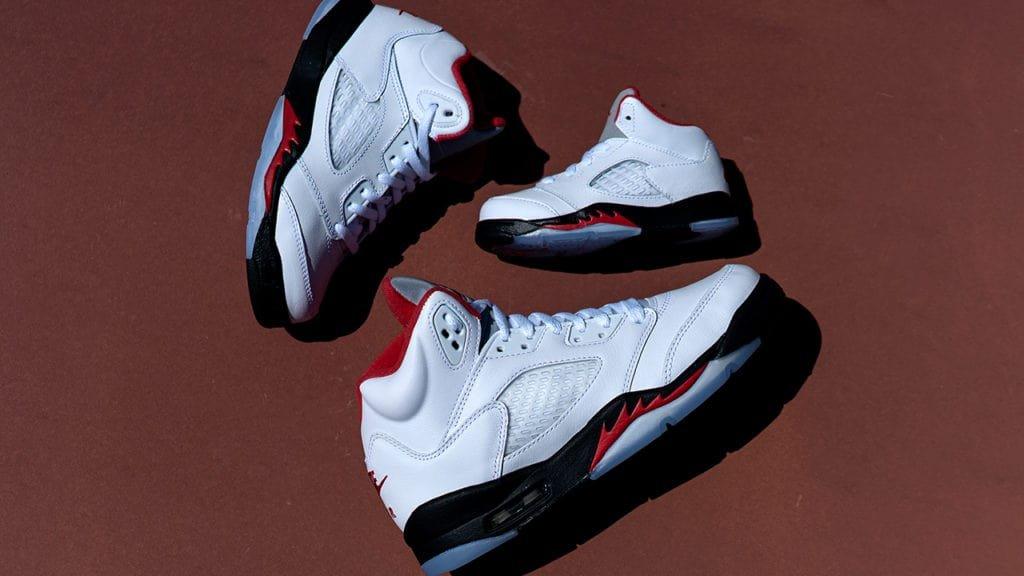 jordan 5 fire red kids