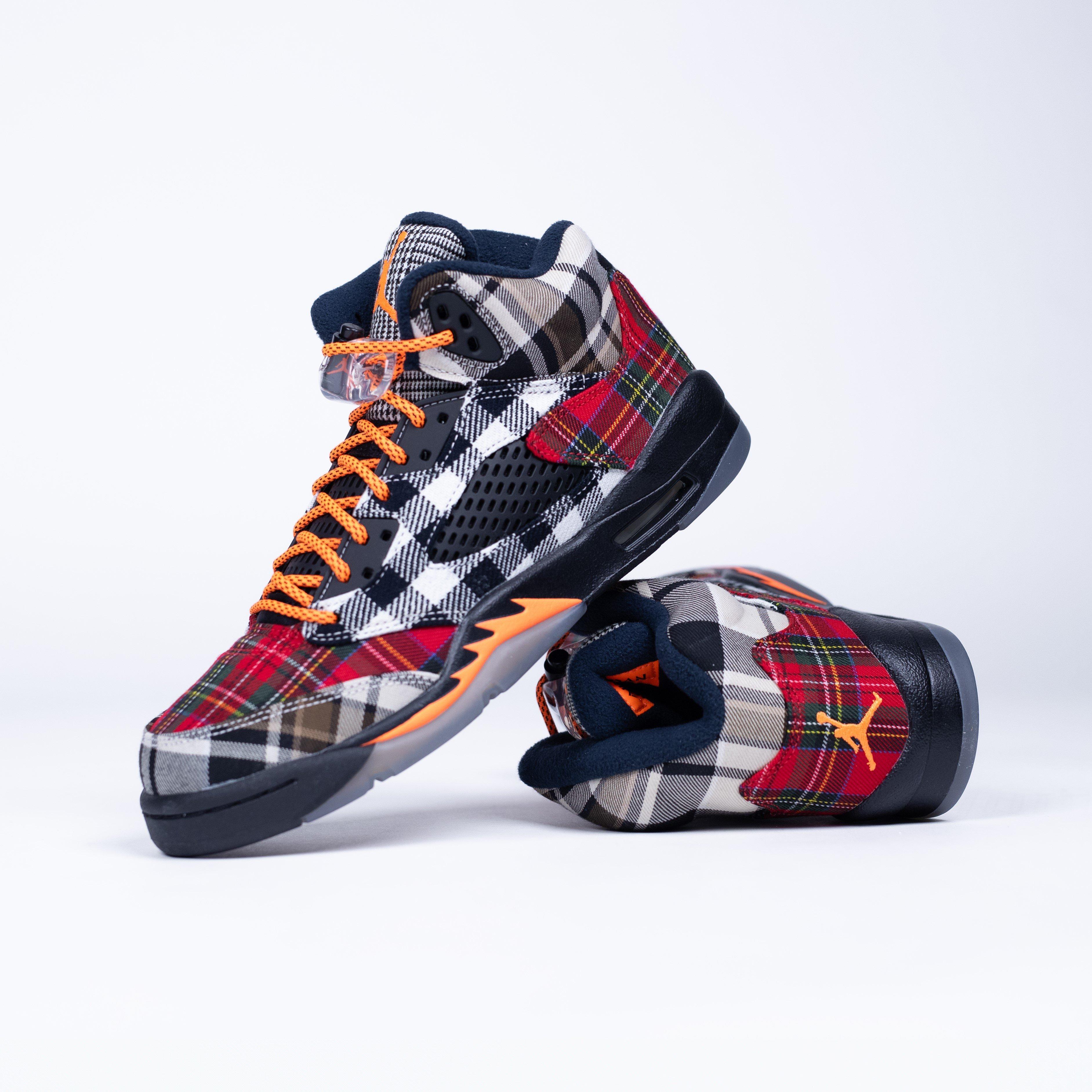 Jordan 5 Retro Plaid Grade School Kids' Shoe - Hibbett