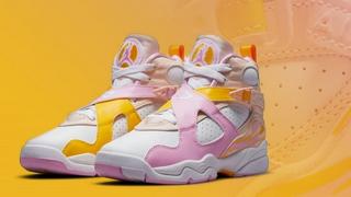 Jordan retro 8 store white pink green