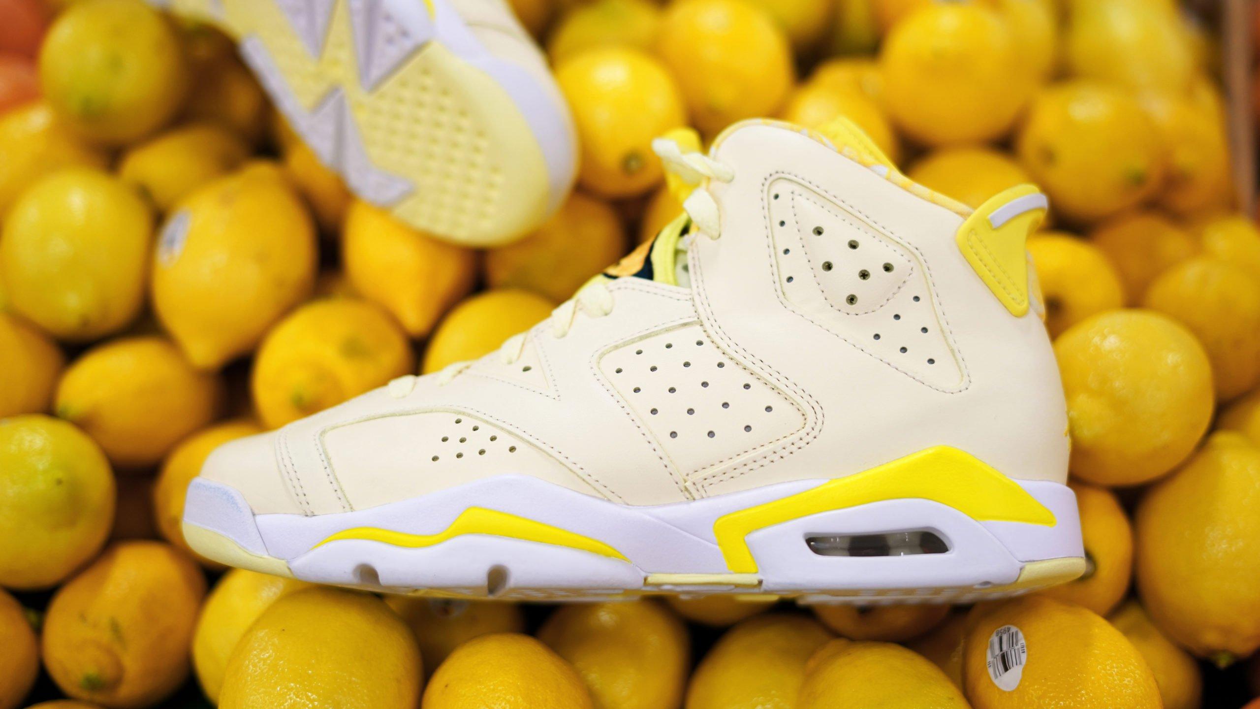 girls yellow jordans