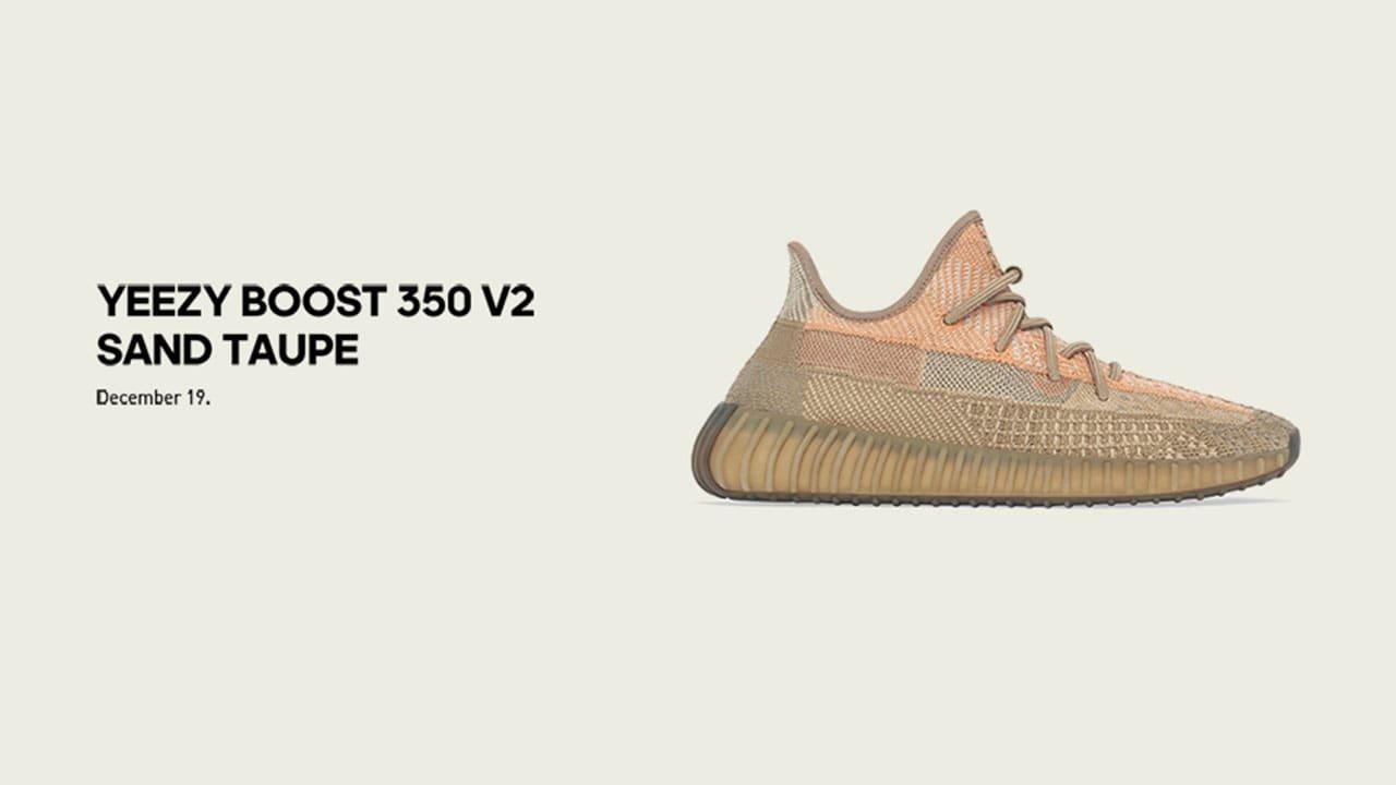 Sneakers Release – adidas Yeezy Boost 350 V2 “Sand Taupe” Men's 