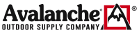 Silver Metallic Background with Avalanche Outdoor Supply Company Logo