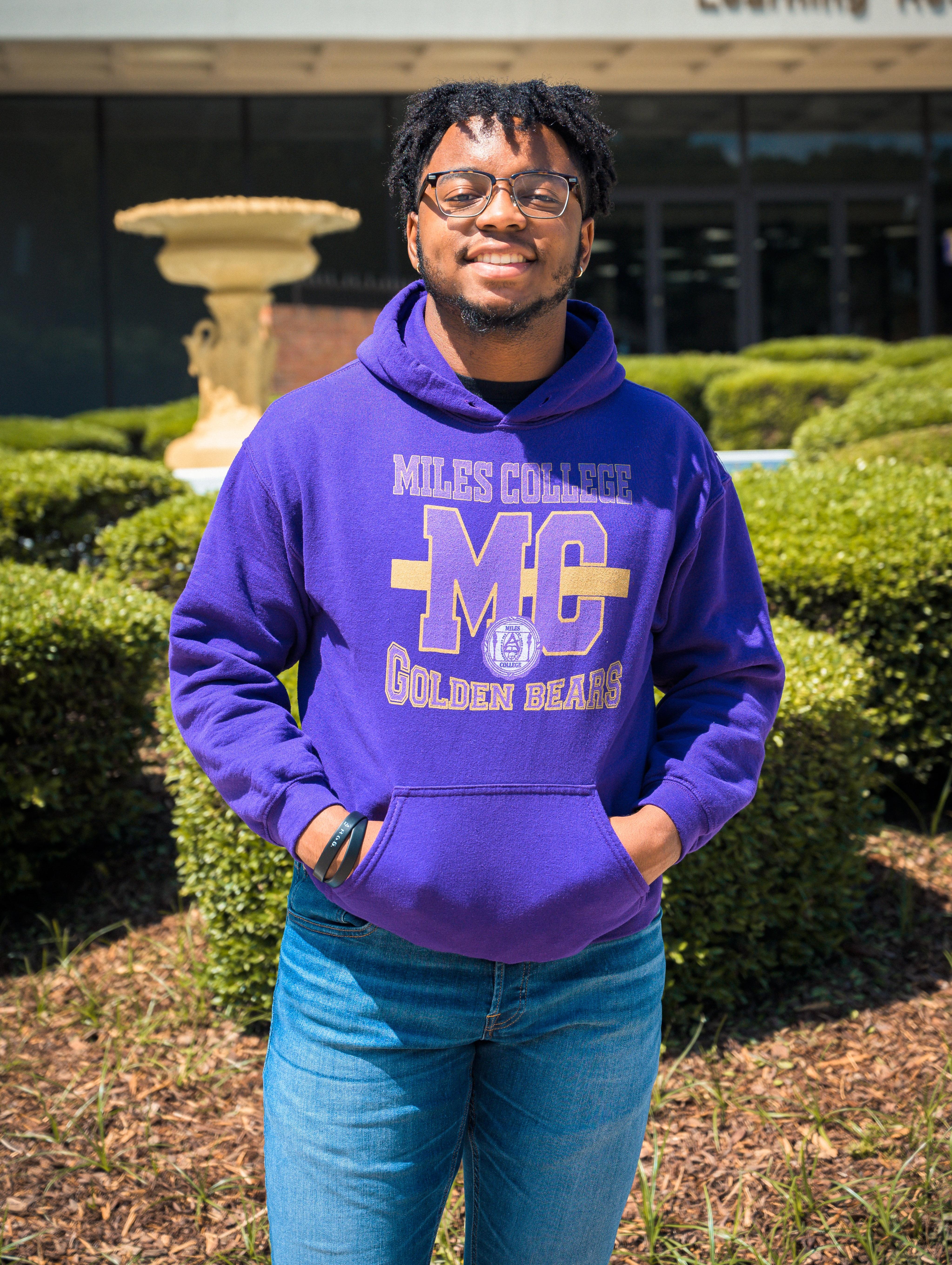 Blake Speed, Miles College biology major