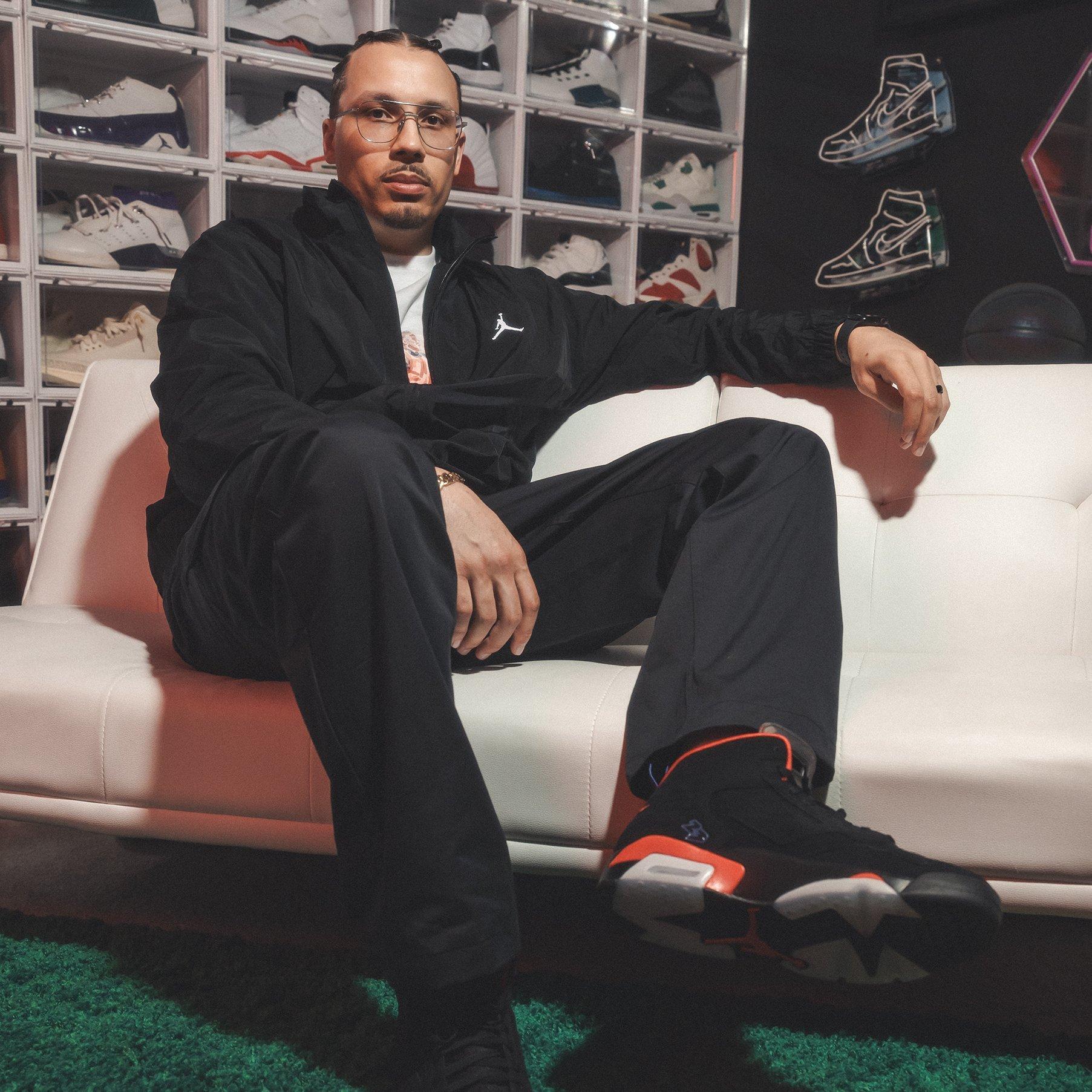 Cleared For Takeoff Ep. 3 - Jordan MVP's "Black/Dark Concord/University Red/Anthracite" Posing on Couch