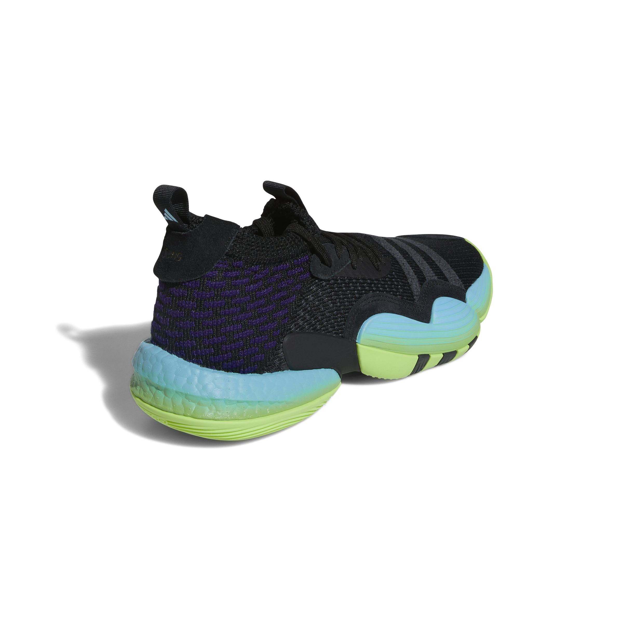 adidas Trae Young 2.0 "Core Black/Team Green" back side angle