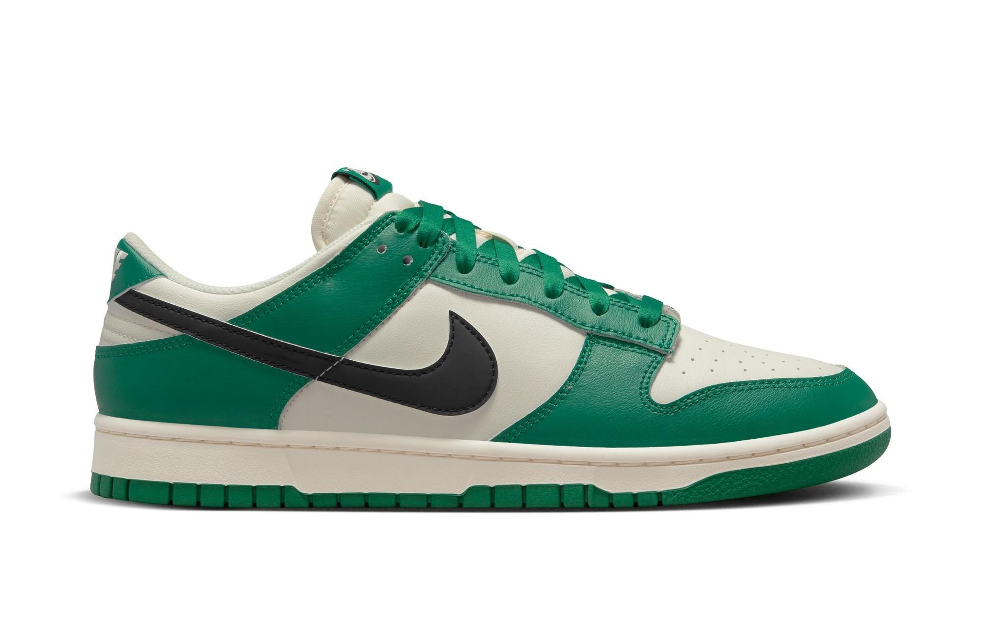 Nike Dunk Low Retro SE "Pale Ivory/Black/Malachite" ​Men's Shoe right side