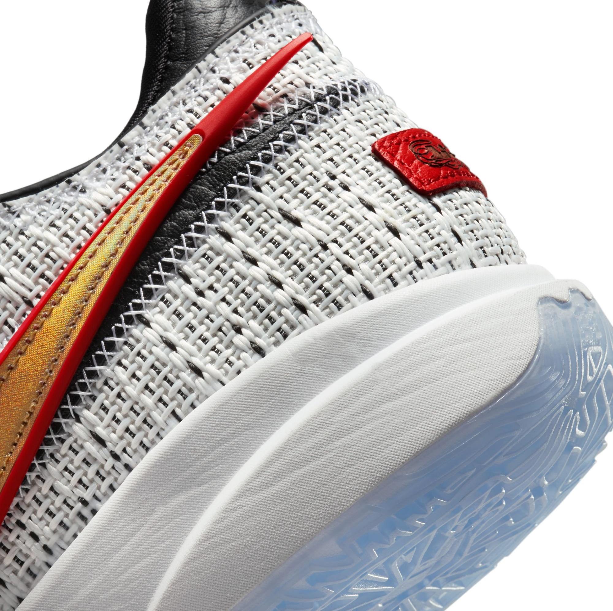 Nike LeBron XX​ "White/Metallic Gold/Black" Men's & Kids' Basketball Shoe Launching 12/12 heel