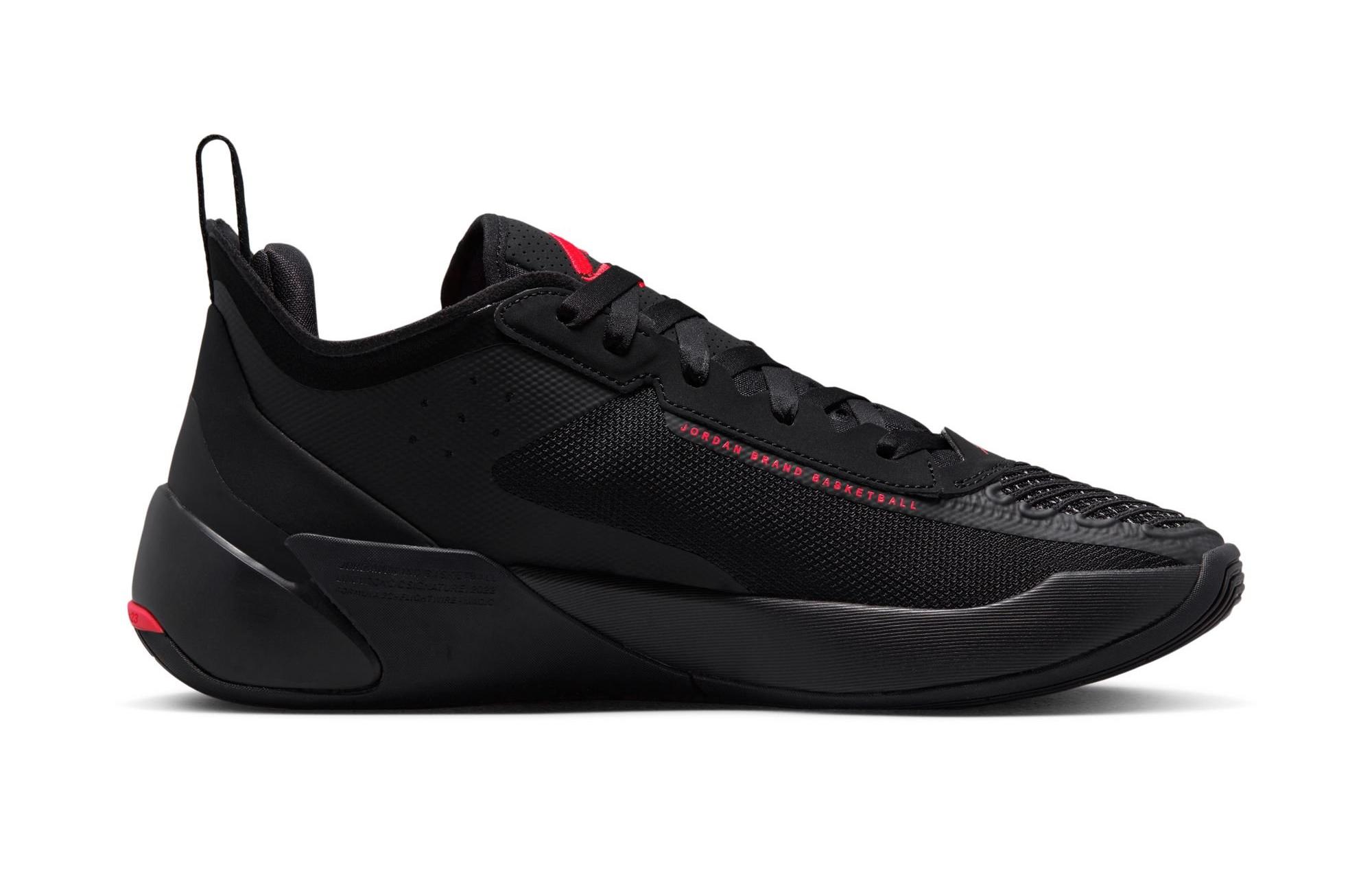 Jordan Luka 1 "Black/University Red/Dark Grey" Men's & Kids' Shoes Launching 1/8 left side