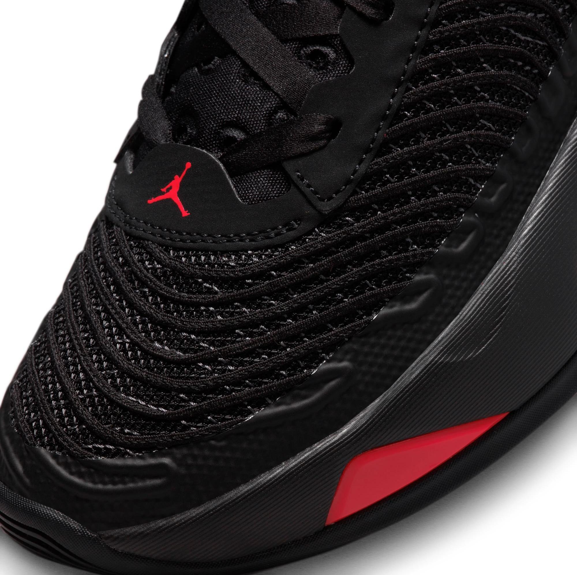 Jordan Luka 1 "Black/University Red/Dark Grey" Men's & Kids' Shoes Launching 1/8 toe