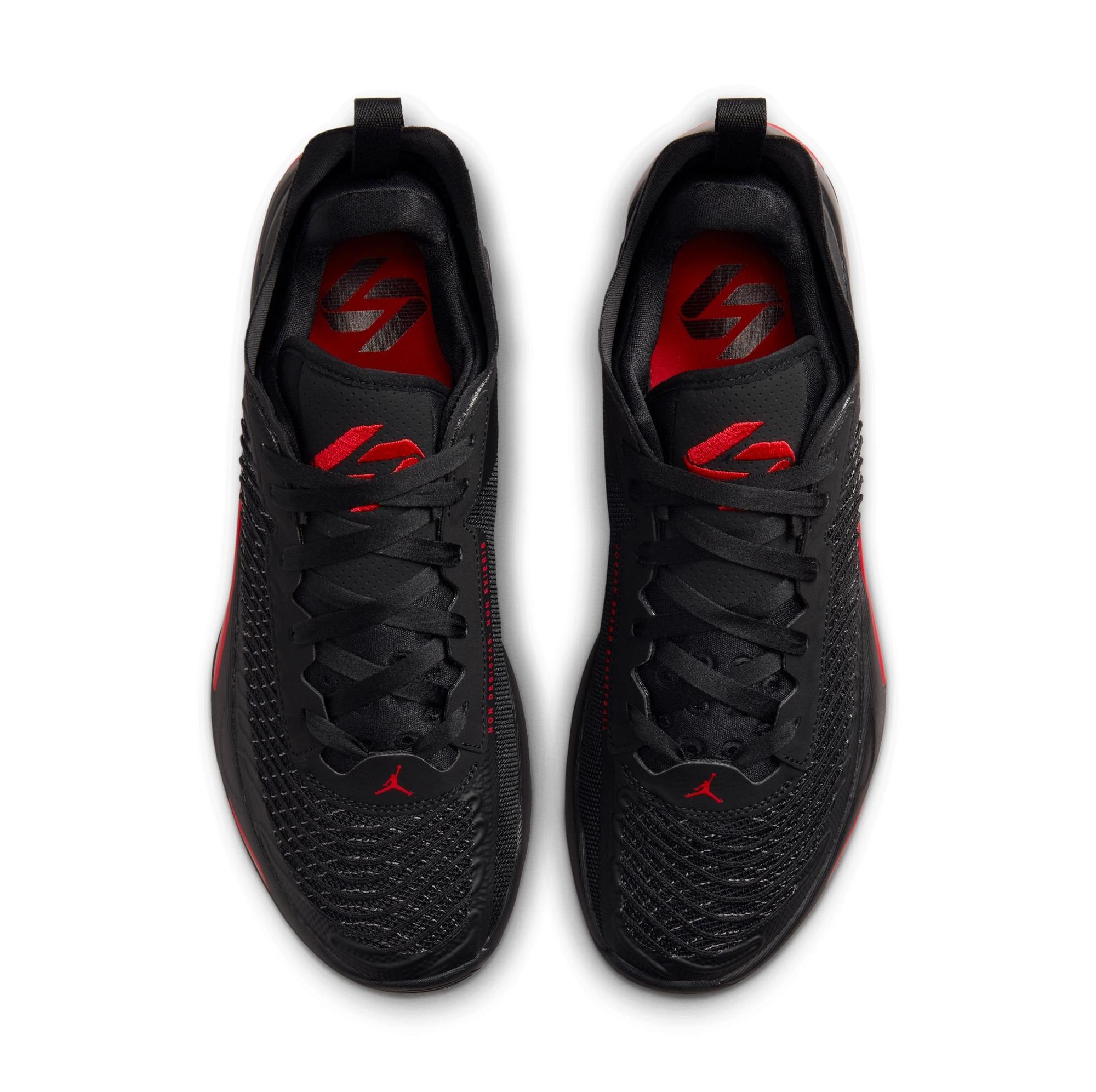 Jordan Luka 1 "Black/University Red/Dark Grey" Men's & Kids' Shoes Launching 1/8 top view