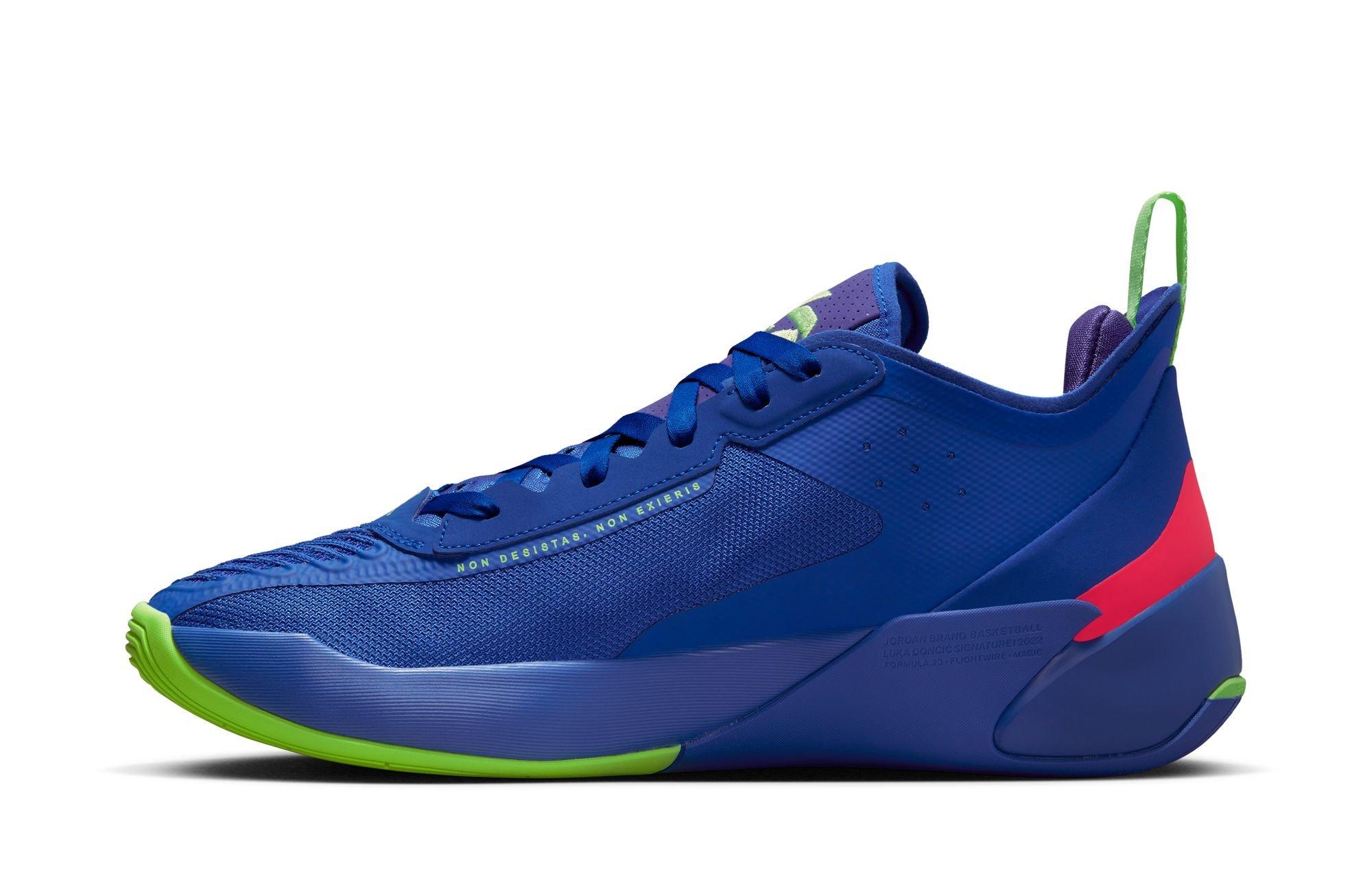 Jordan Luka 1 "Racer Blue/Ghost Green/Racer Pink" Men's & Kids' Basketball Shoe Launching 2/1 left side