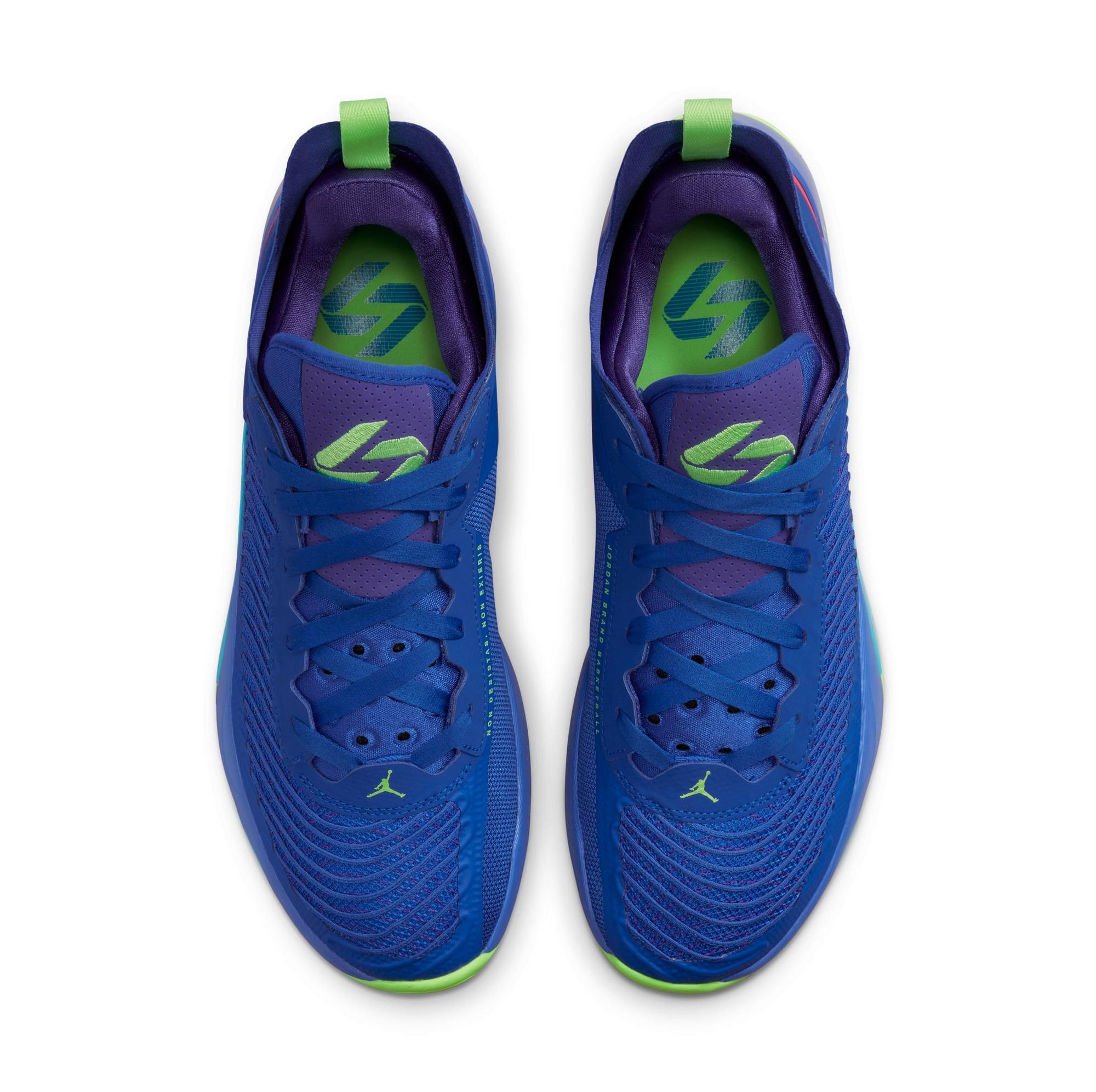 Jordan Luka 1 "Racer Blue/Ghost Green/Racer Pink" Men's & Kids' Basketball Shoe Launching 2/1 top view