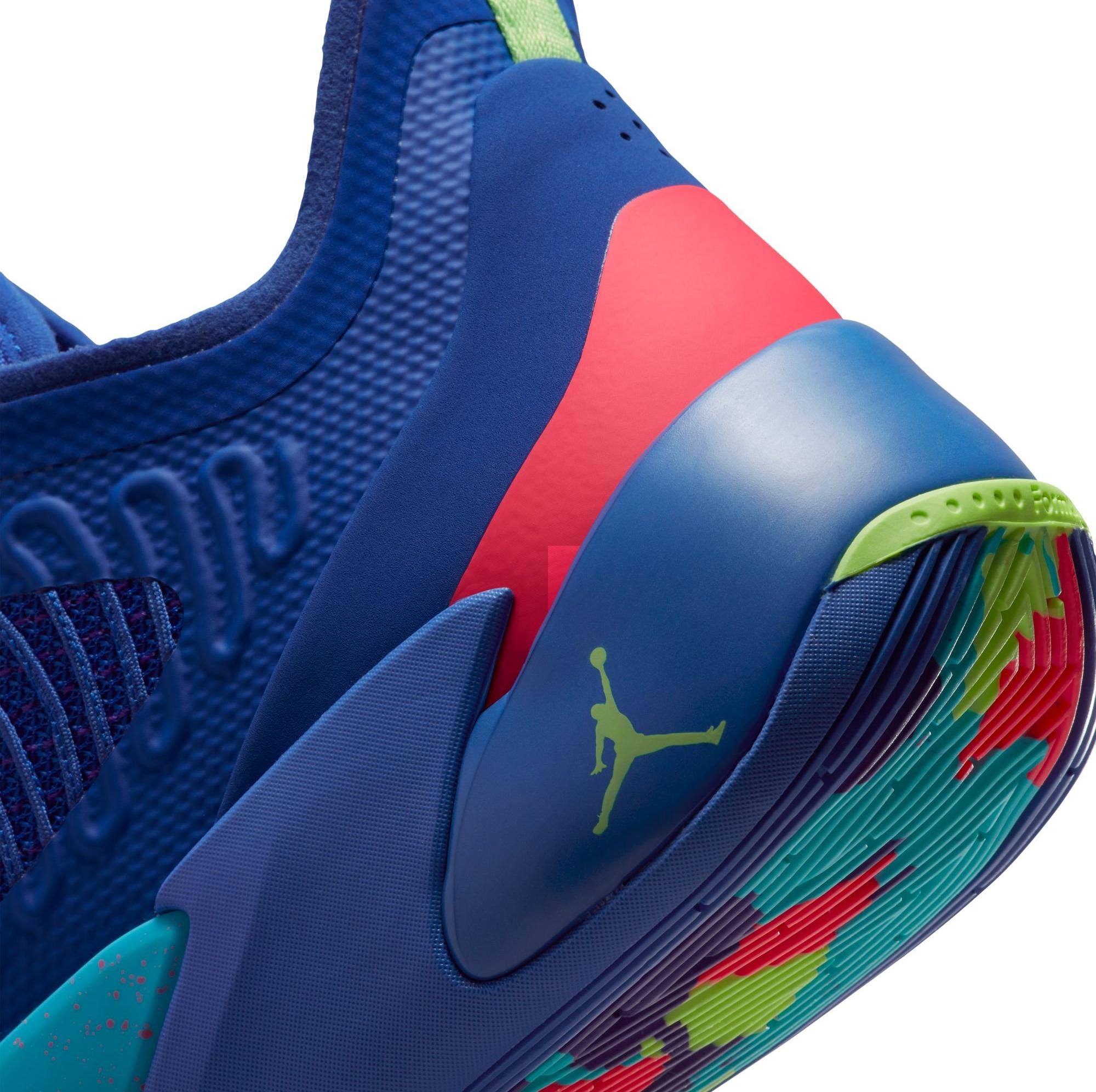 Jordan Luka 1 "Racer Blue/Ghost Green/Racer Pink" Men's & Kids' Basketball Shoe Launching 2/1 heel