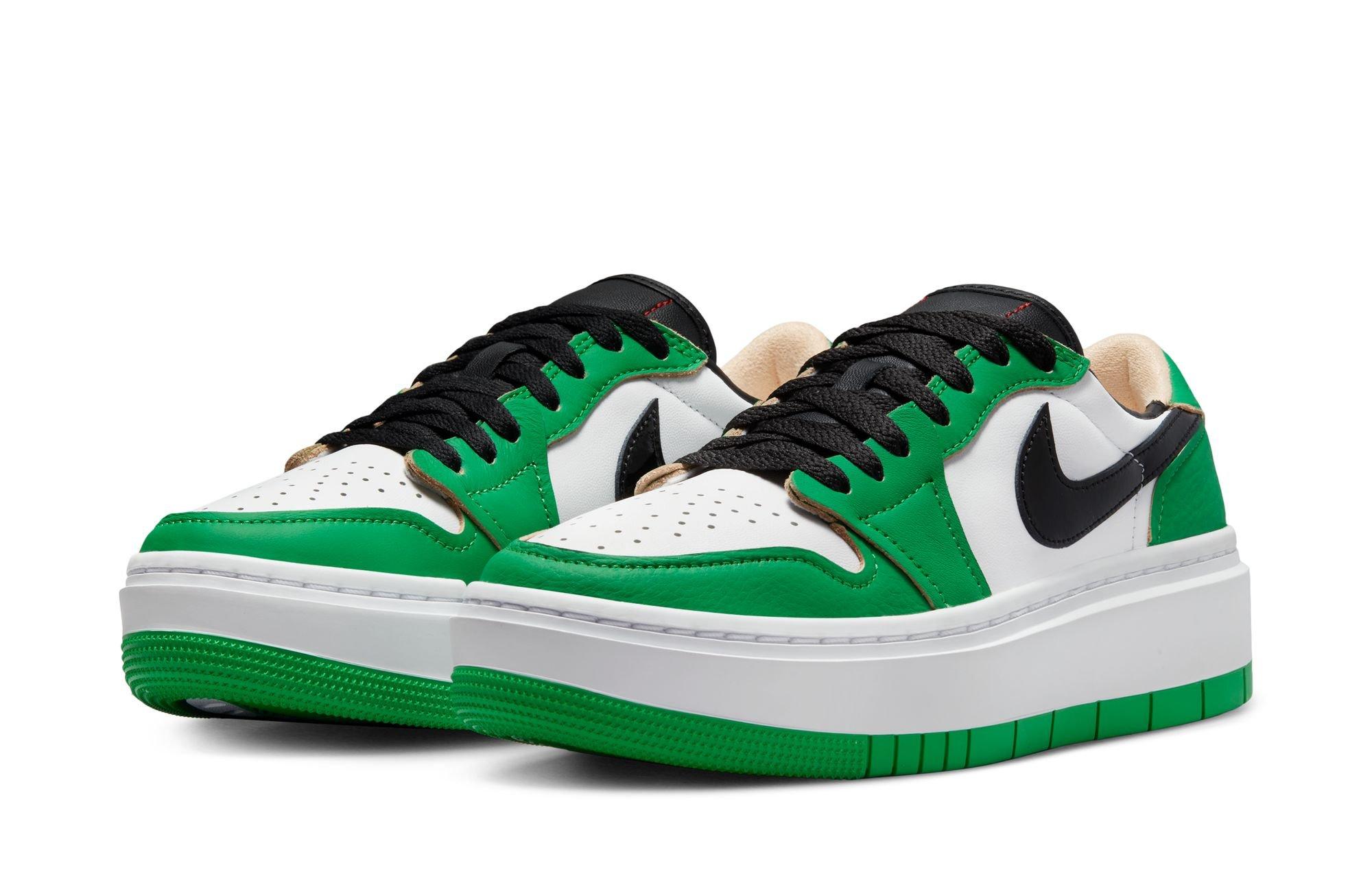 Jordan 1 green black hotsell and white