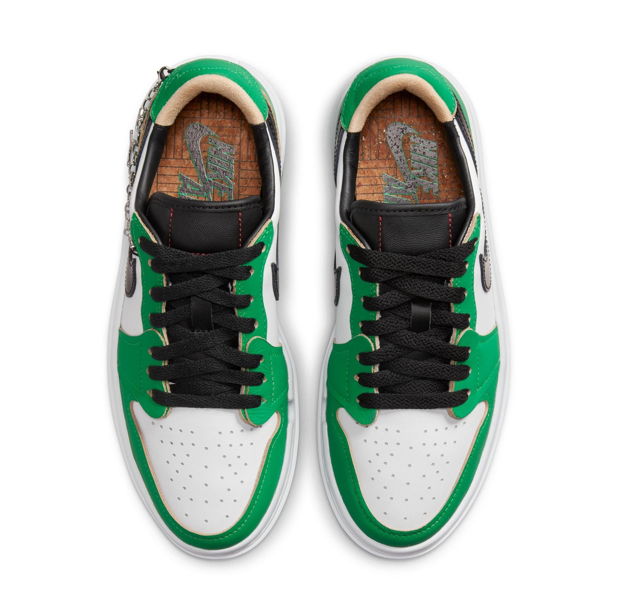  Jordan 1 Elevate Low SE​ "Lucky Green/Black/White Onyx" Women's Shoe Launching 12/8 - top view