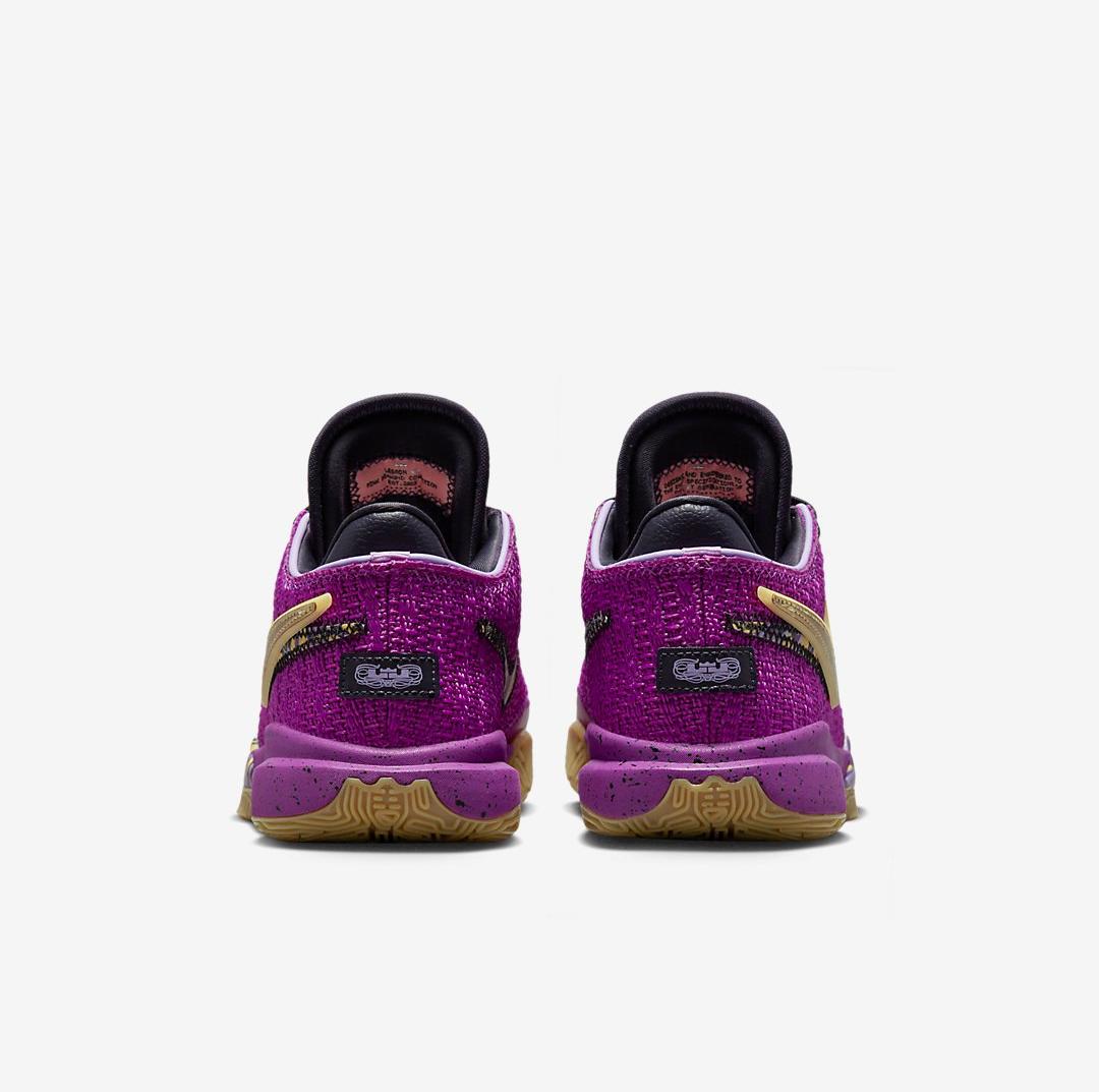 Nike LeBron 20 SE​ "Vivid Purple" heel side by side